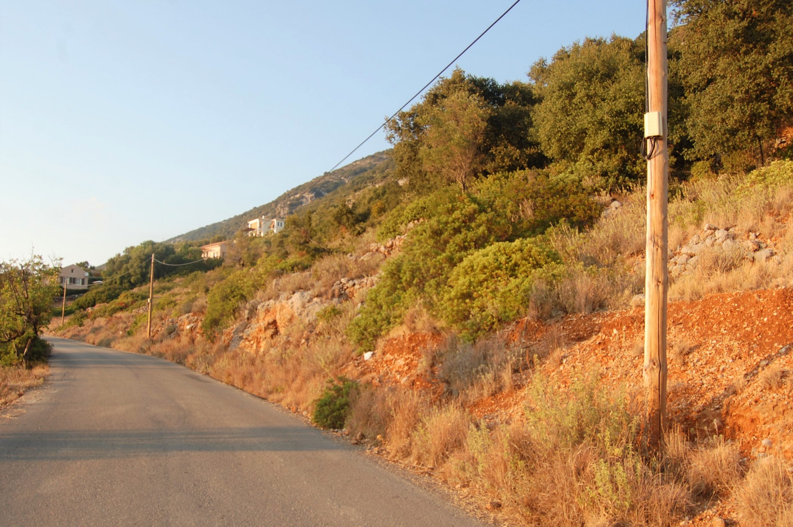 Terrain and landscape of land for sale Ithaca Greece, Lefki