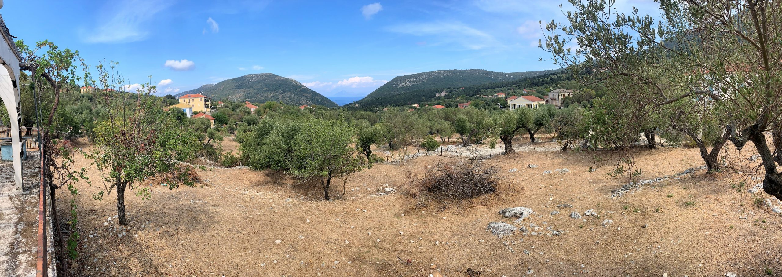 Panoramic view of land for sale in Ithaca Greece, Stavros