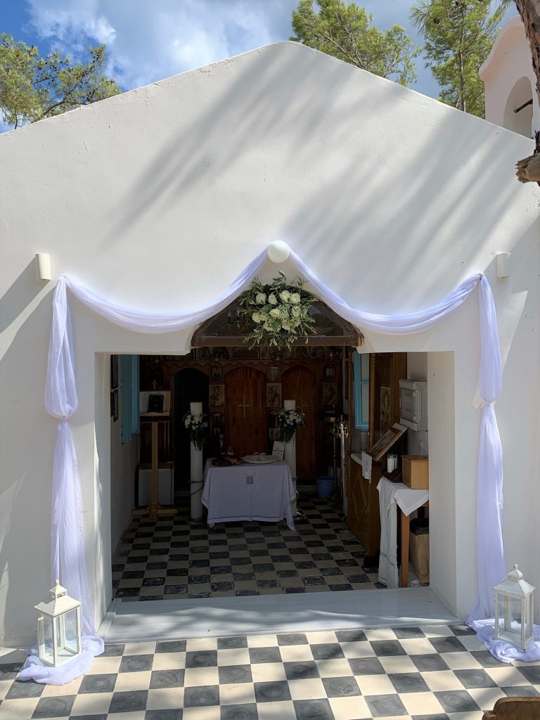 Church decoration, wedding Ithaca Greece