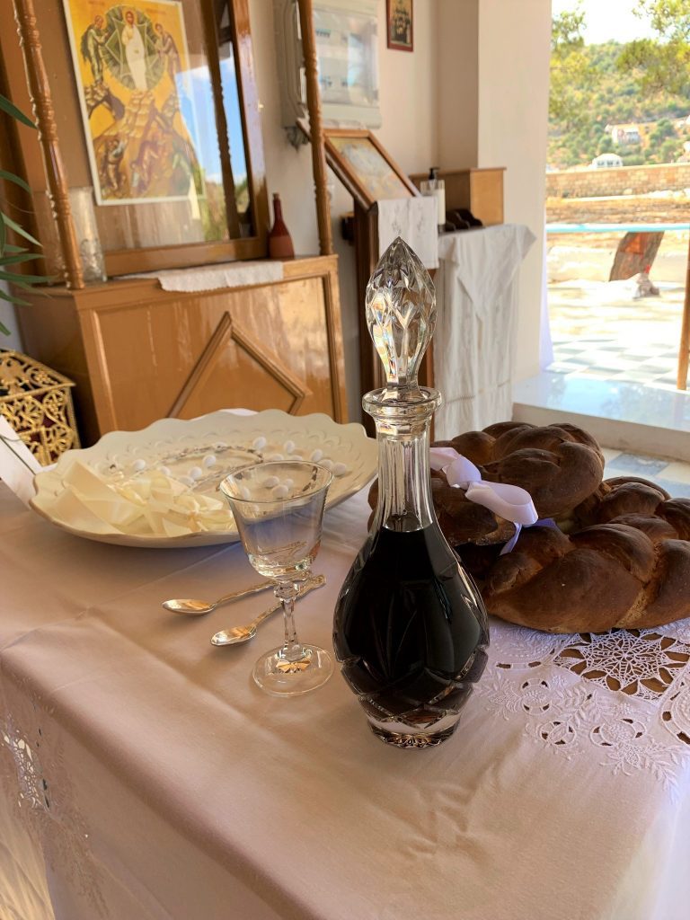 Wedding table setting, wedding Ithaca Greece