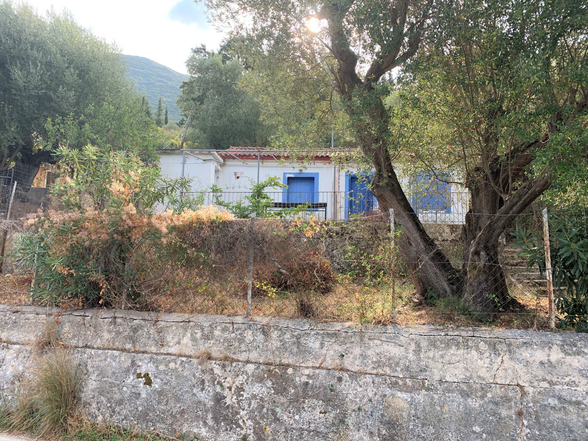 Exterior of house for sale Ithaca Greece, Aetos