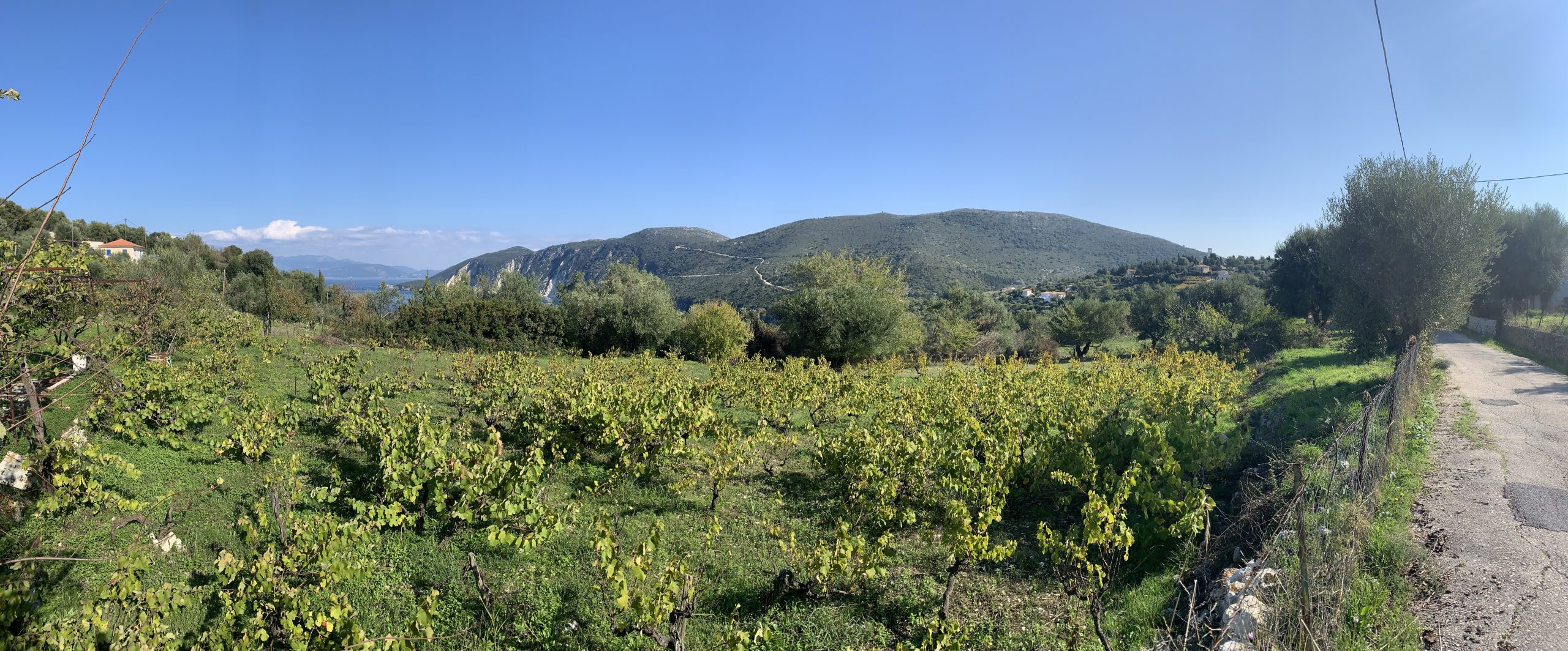 Landscape and terrain of land for sale Ithaca Greece, Kolleri