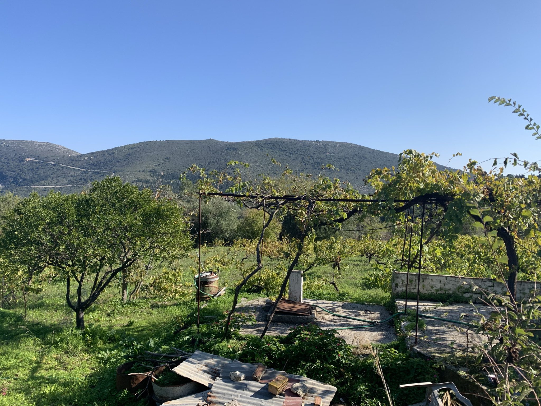 Landscape and terrain of land for sale Ithaca Greece, Kolleri
