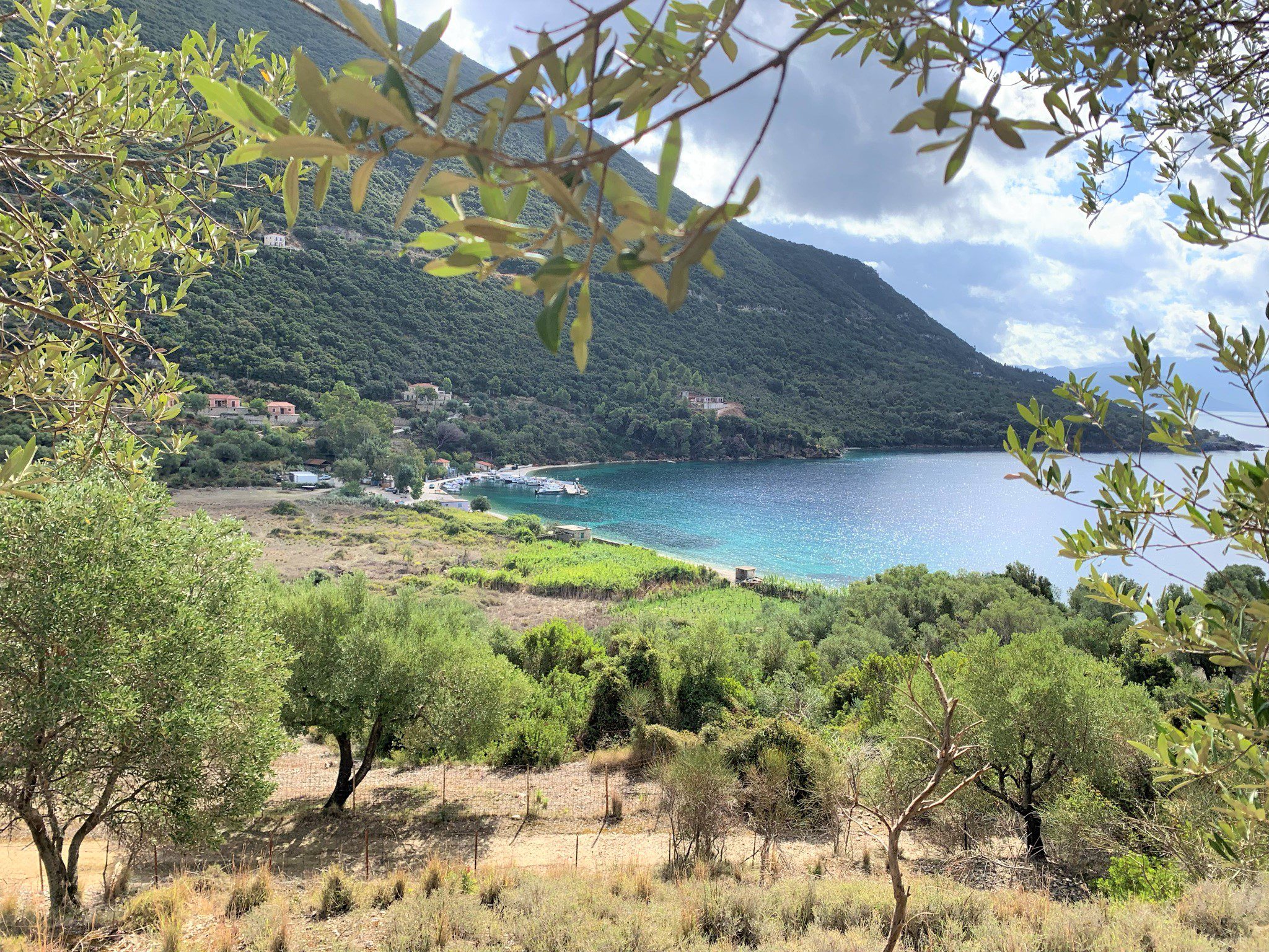 View from land for sale Ithaca Greece, Stavros