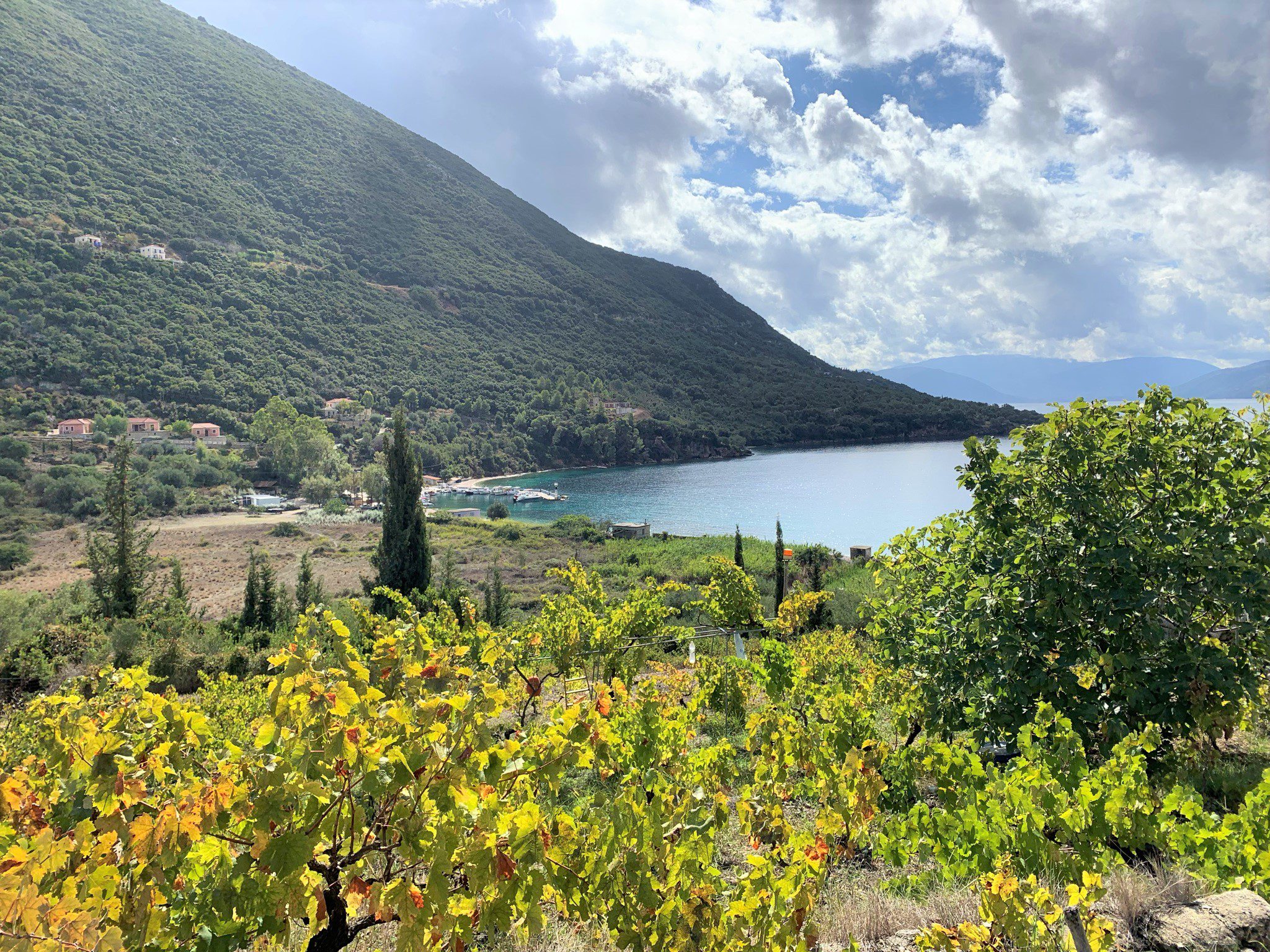 View from land for sale Ithaca Greece, Stavros
