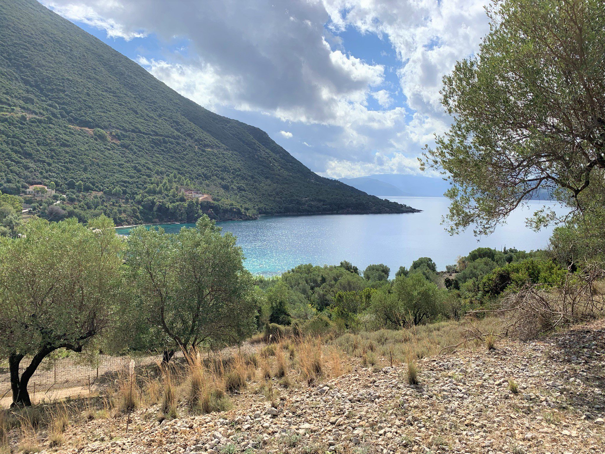 View from land for sale Ithaca Greece, Stavros