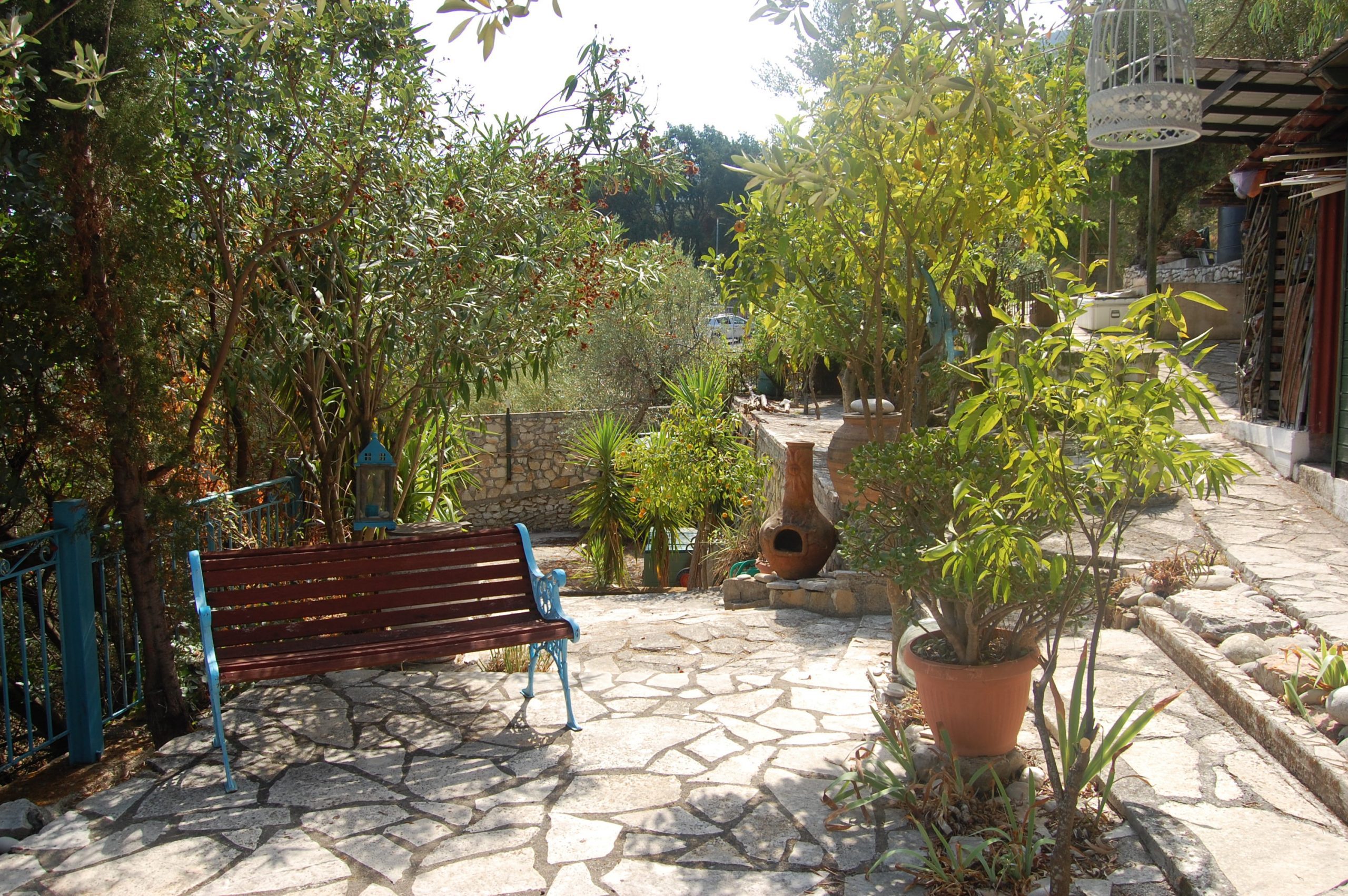 Outdoor spaces of house for sale on Ithaca Greece, Vathi