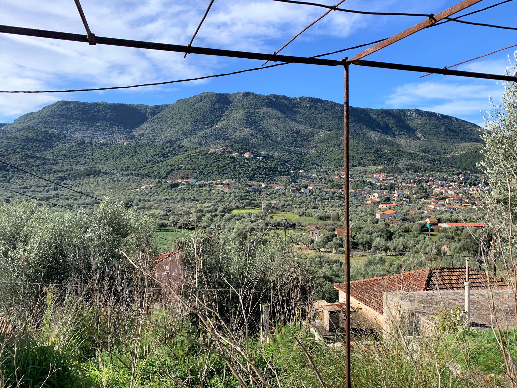 View from house for sale on Ithaca Greece, Vathi