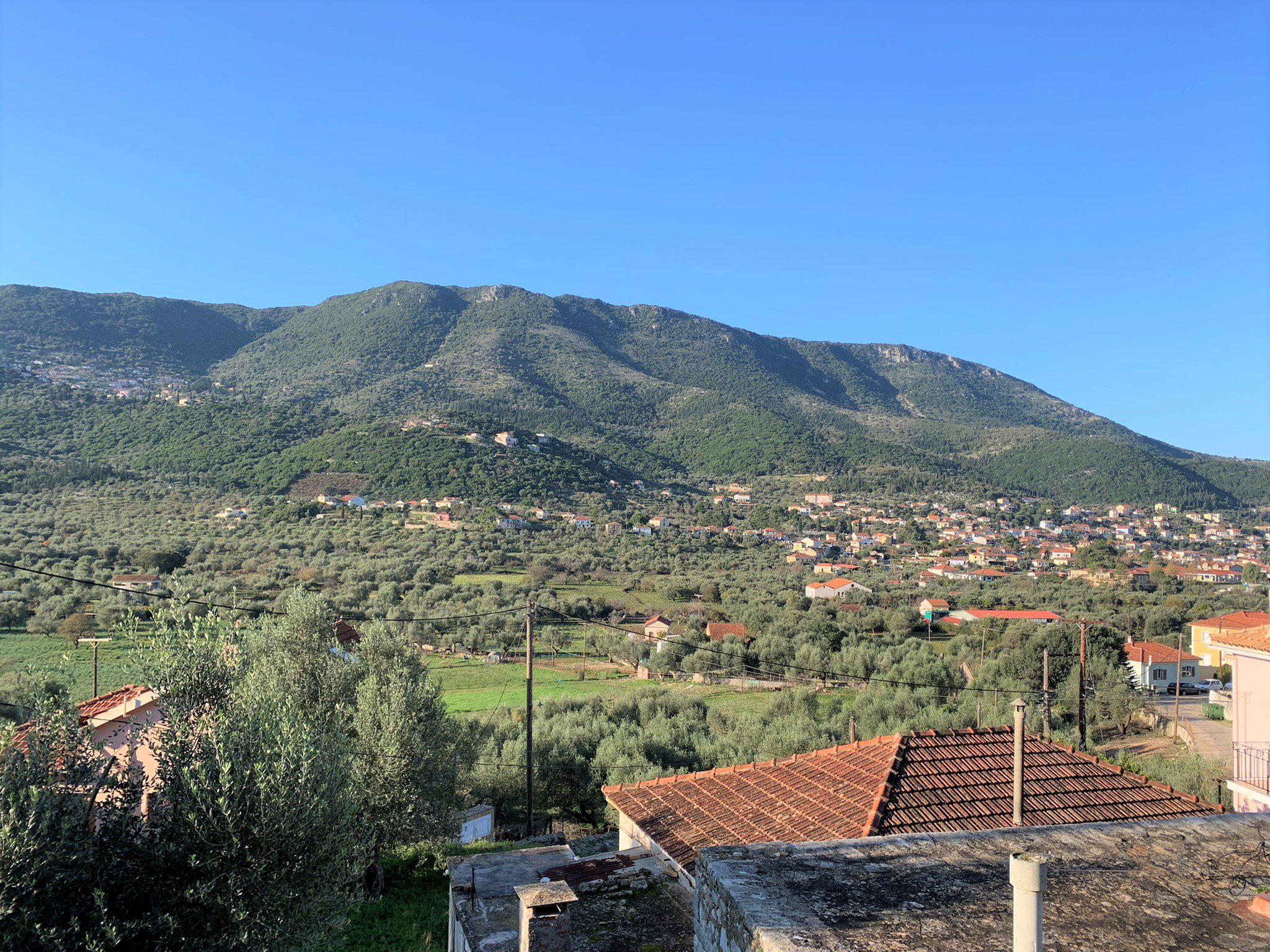 View from house for sale on Ithaca Greece, Vathi