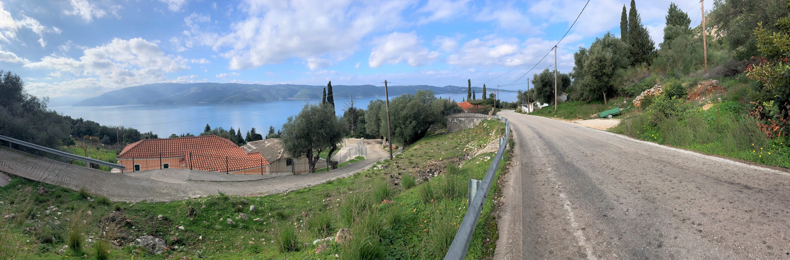 Views from land for sale on Ithaca Greece, Lefki