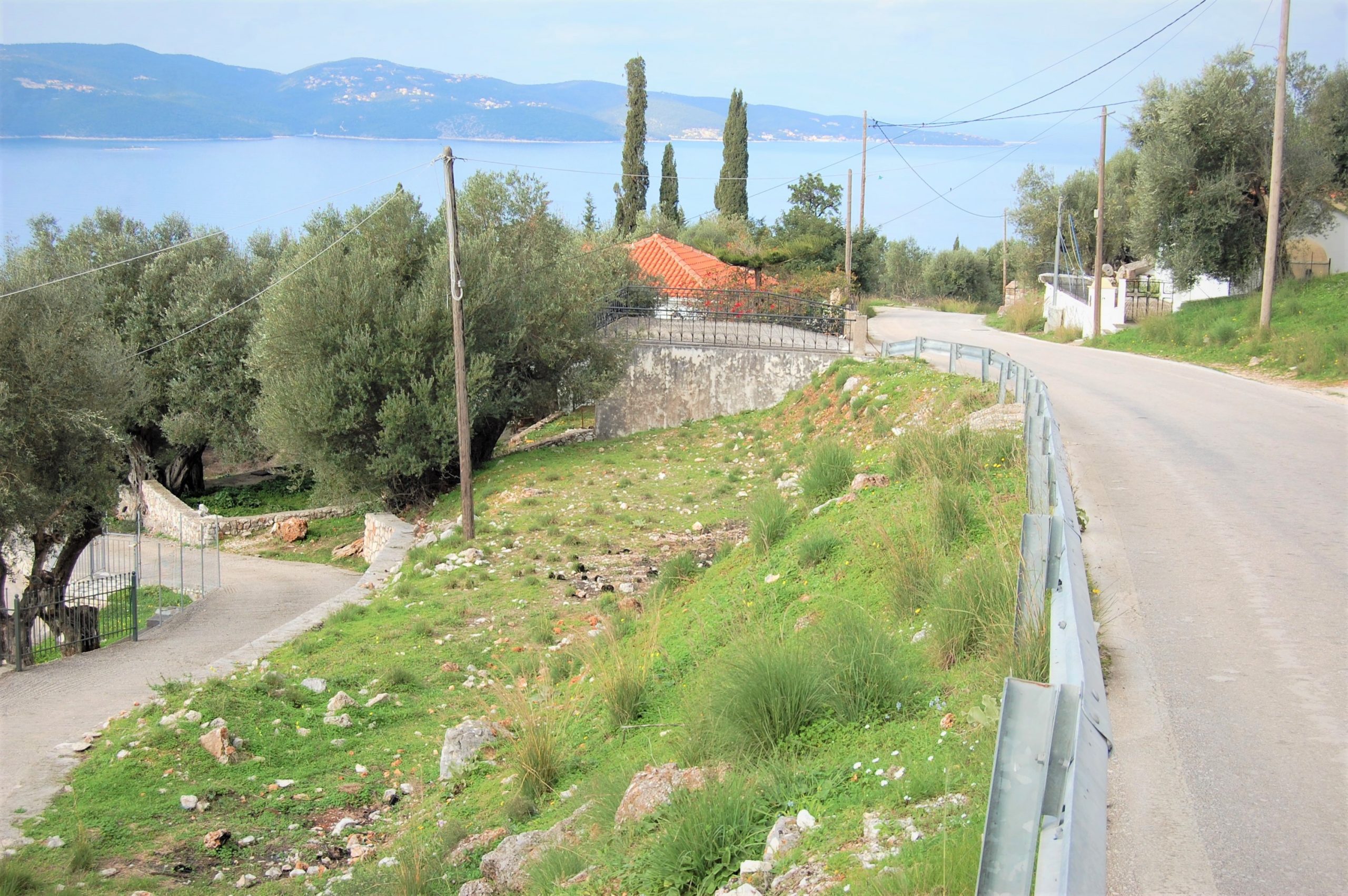 Views from land for sale on Ithaca Greece, Lefki