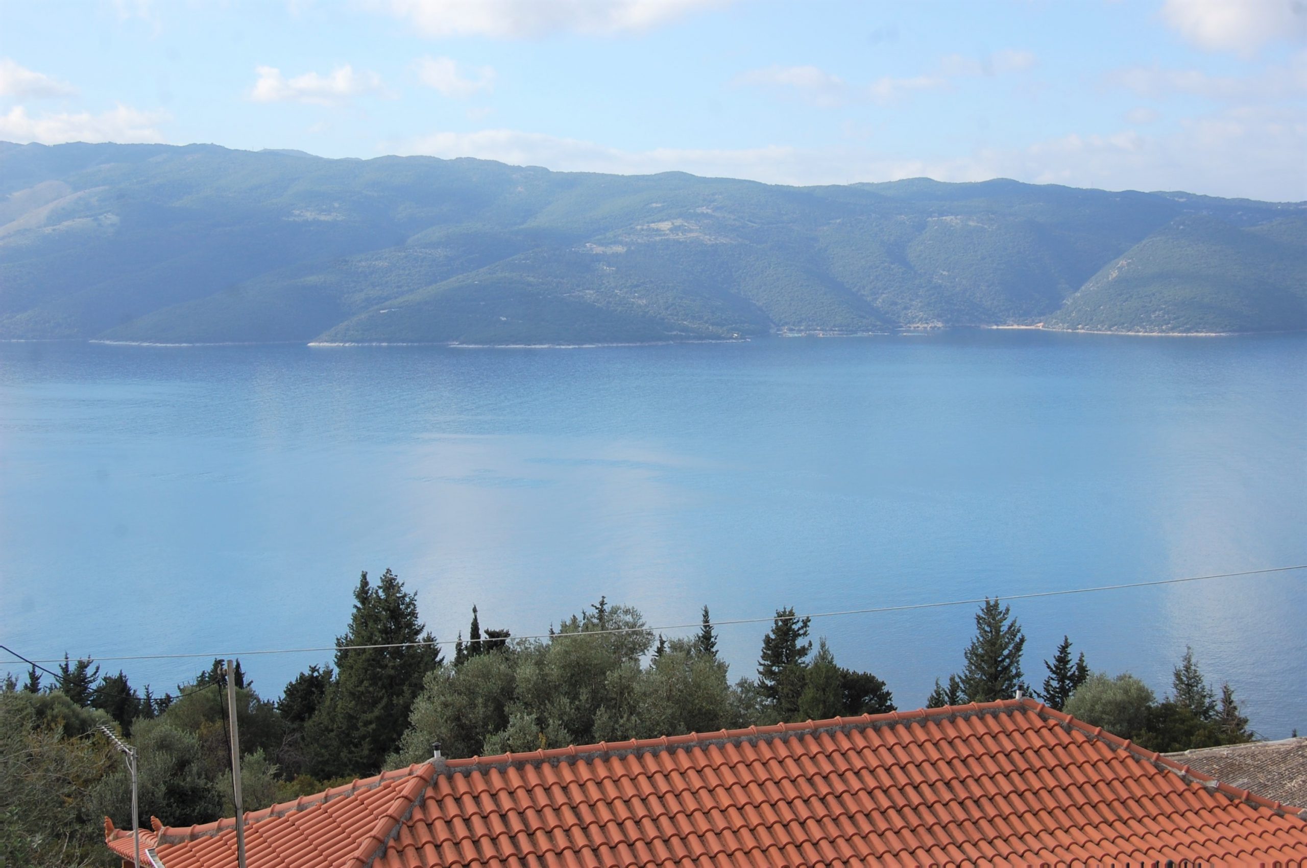 Views from land for sale on Ithaca Greece, Lefki