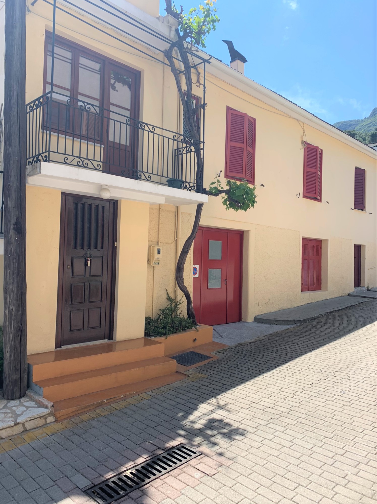 Exterior of house for sale on Ithaca Greece, Vathi