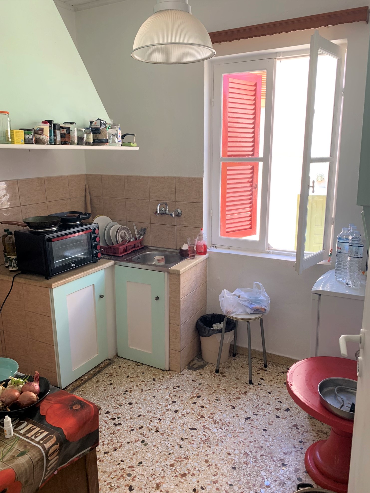 Living room of house for sale on Ithaca Greece, Vathi