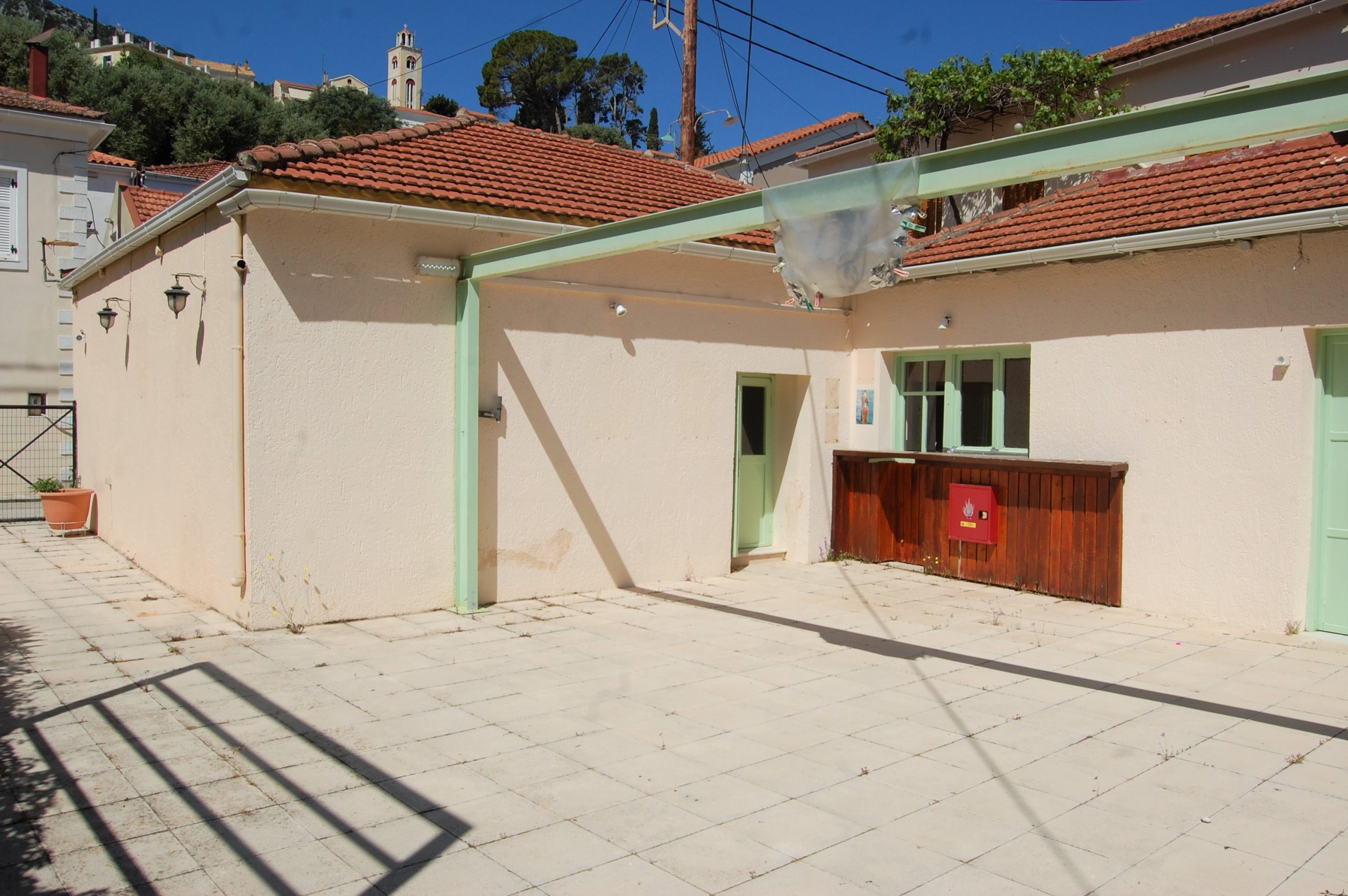 Exterior of house for sale on Ithaca Greece, Vathi
