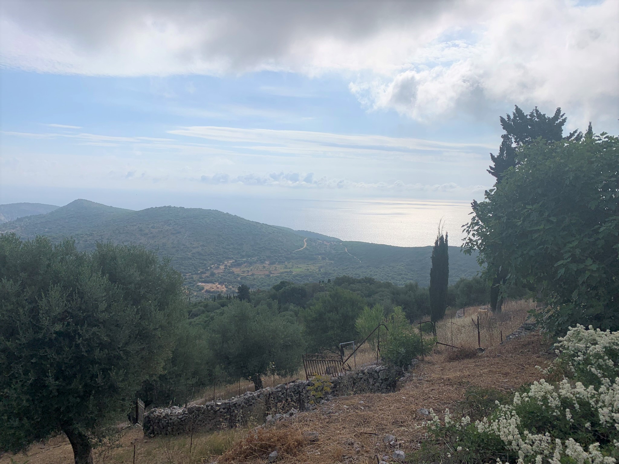 Views from land for sale on Ithaca Greece, Perachori