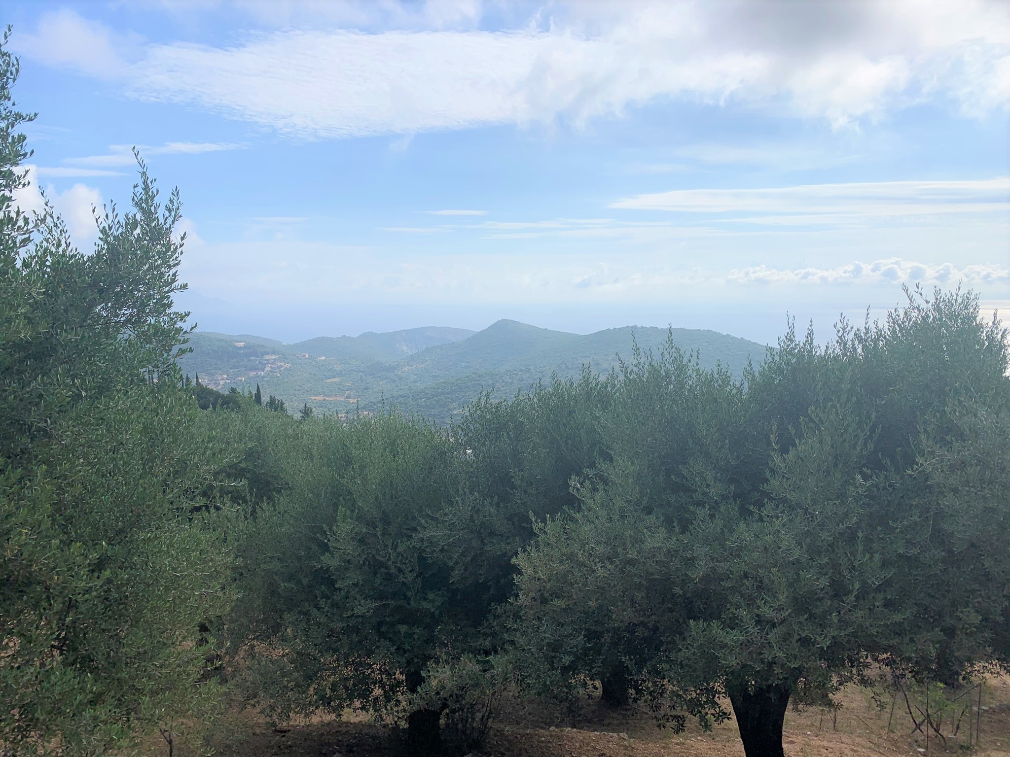 Views from land for sale on Ithaca Greece, Perachori