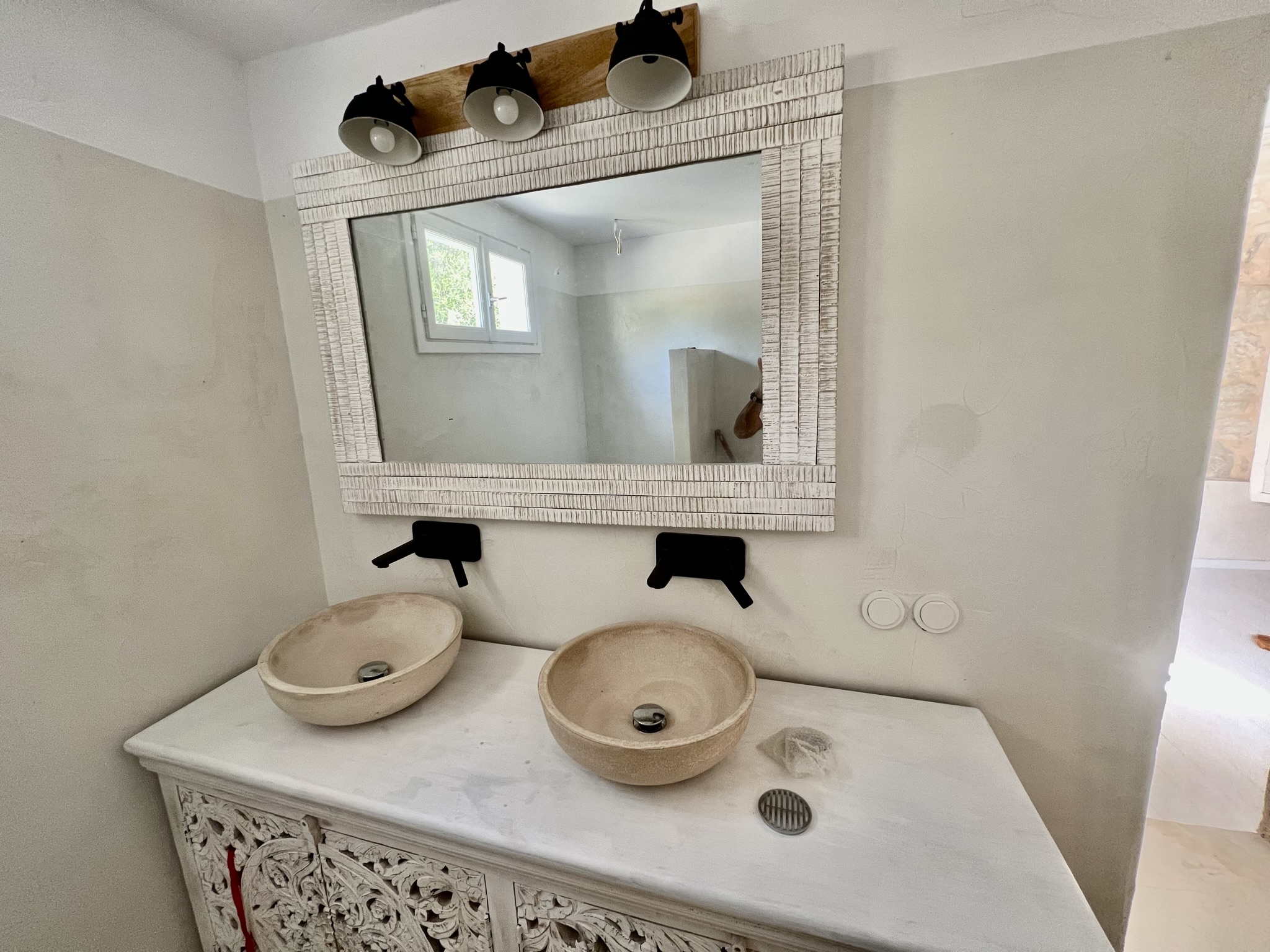 Bathroom of villa for rent on Ithaca Greece, Lahos
