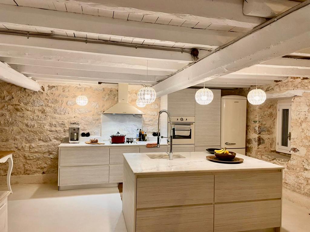 Kitchen of villa for rent on Ithaca Greece, Lahos