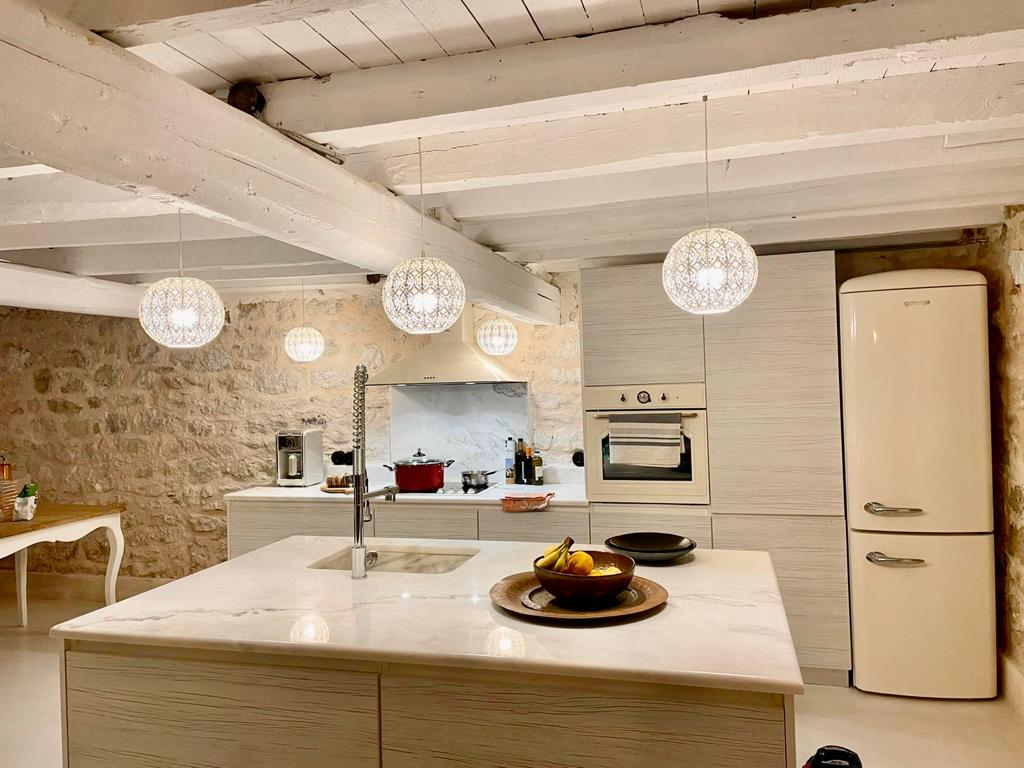 Kitchen of villa for rent on Ithaca Greece, Lahos