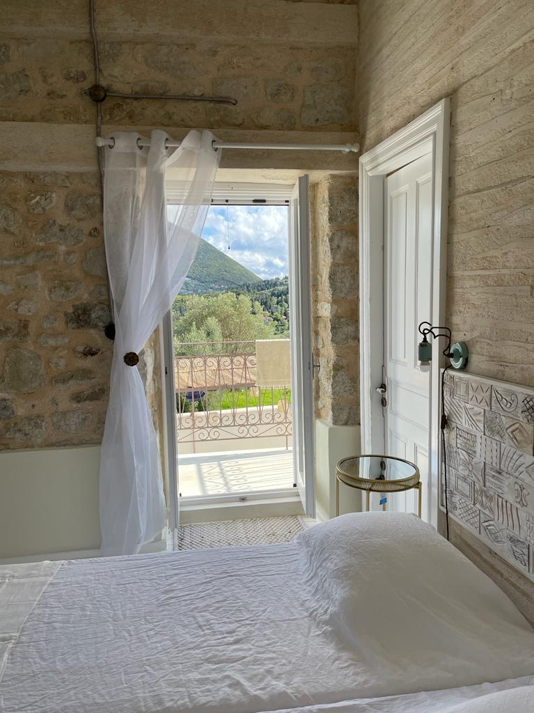 Bedroom of villa for rent on Ithaca Greece, Lahos
