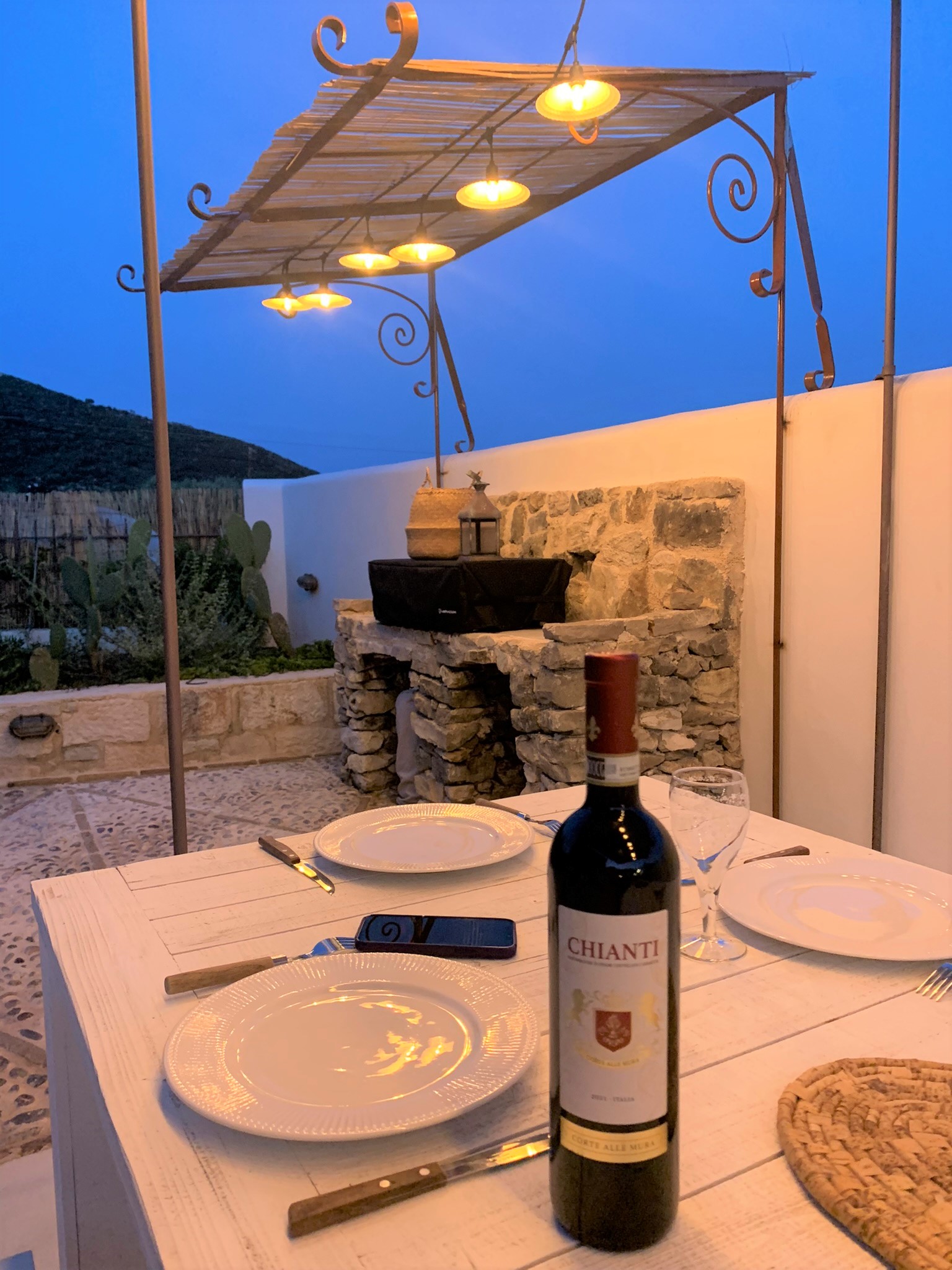 Outdoor areas of villa for rent on Ithaca Greece, Lahos