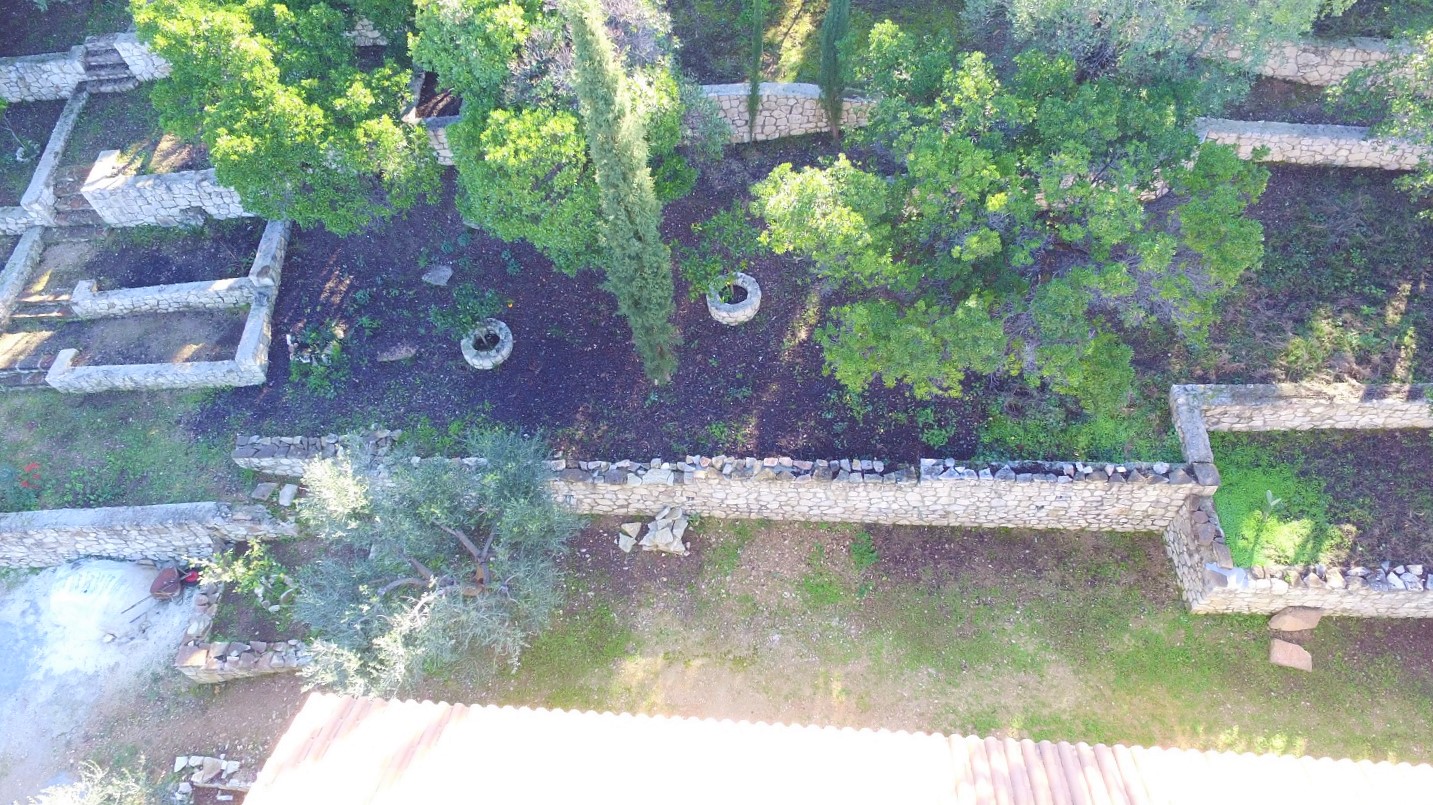 Aerial views of house for sale on Ithaca Greece, Vathi