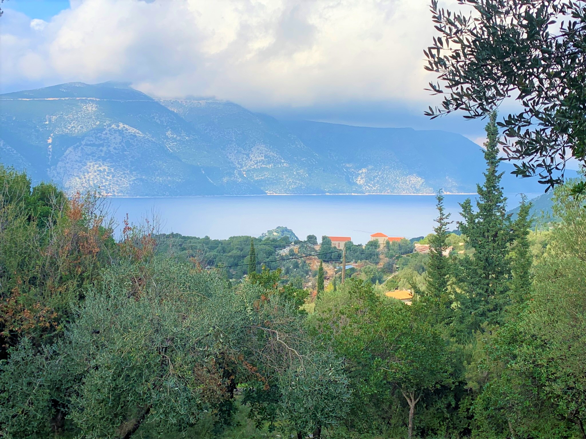 Views from house for sale on Ithaca Greece, Vathi