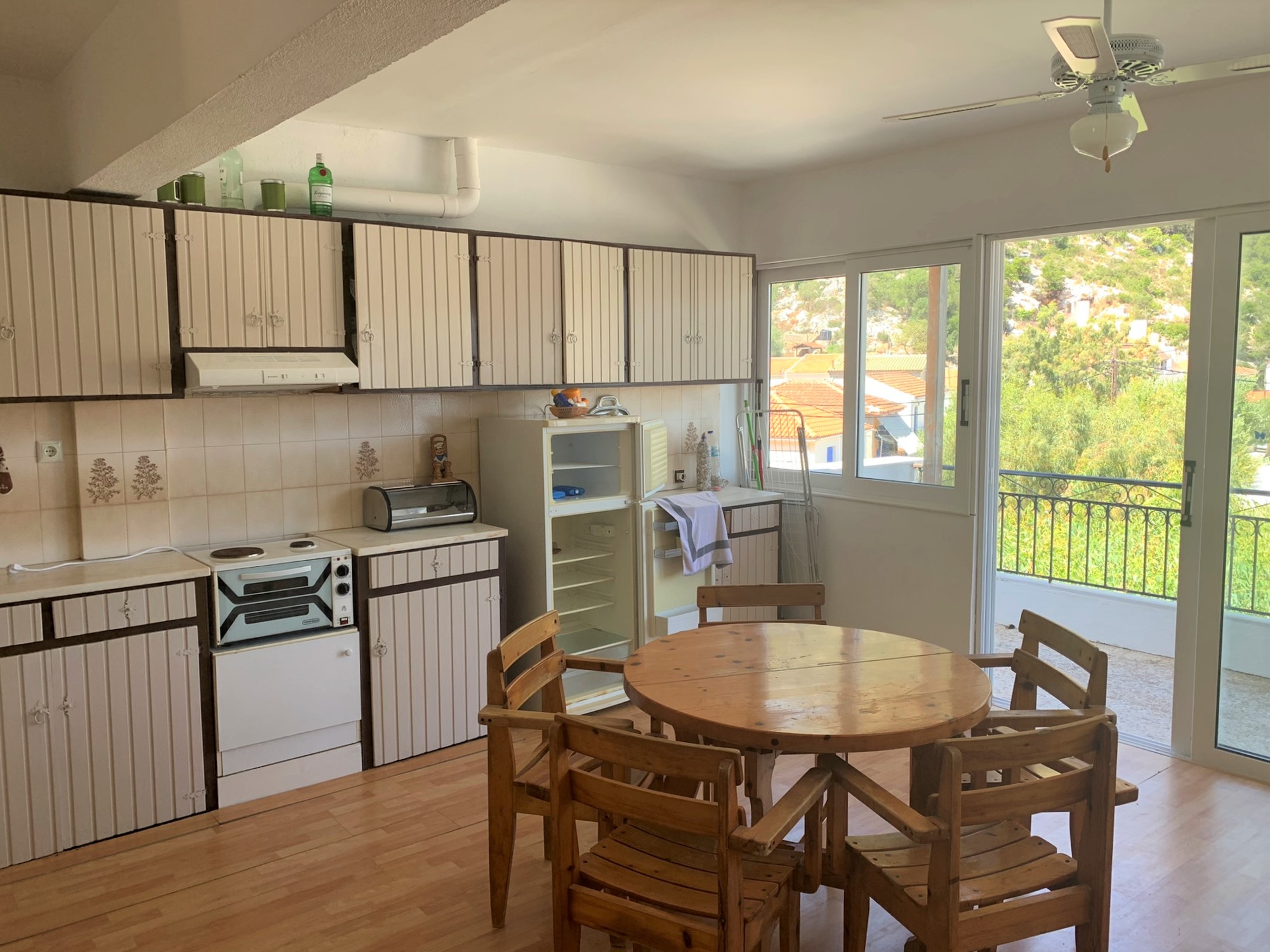 Kitchen area of house for sale in Ithaca Greece, Frikes