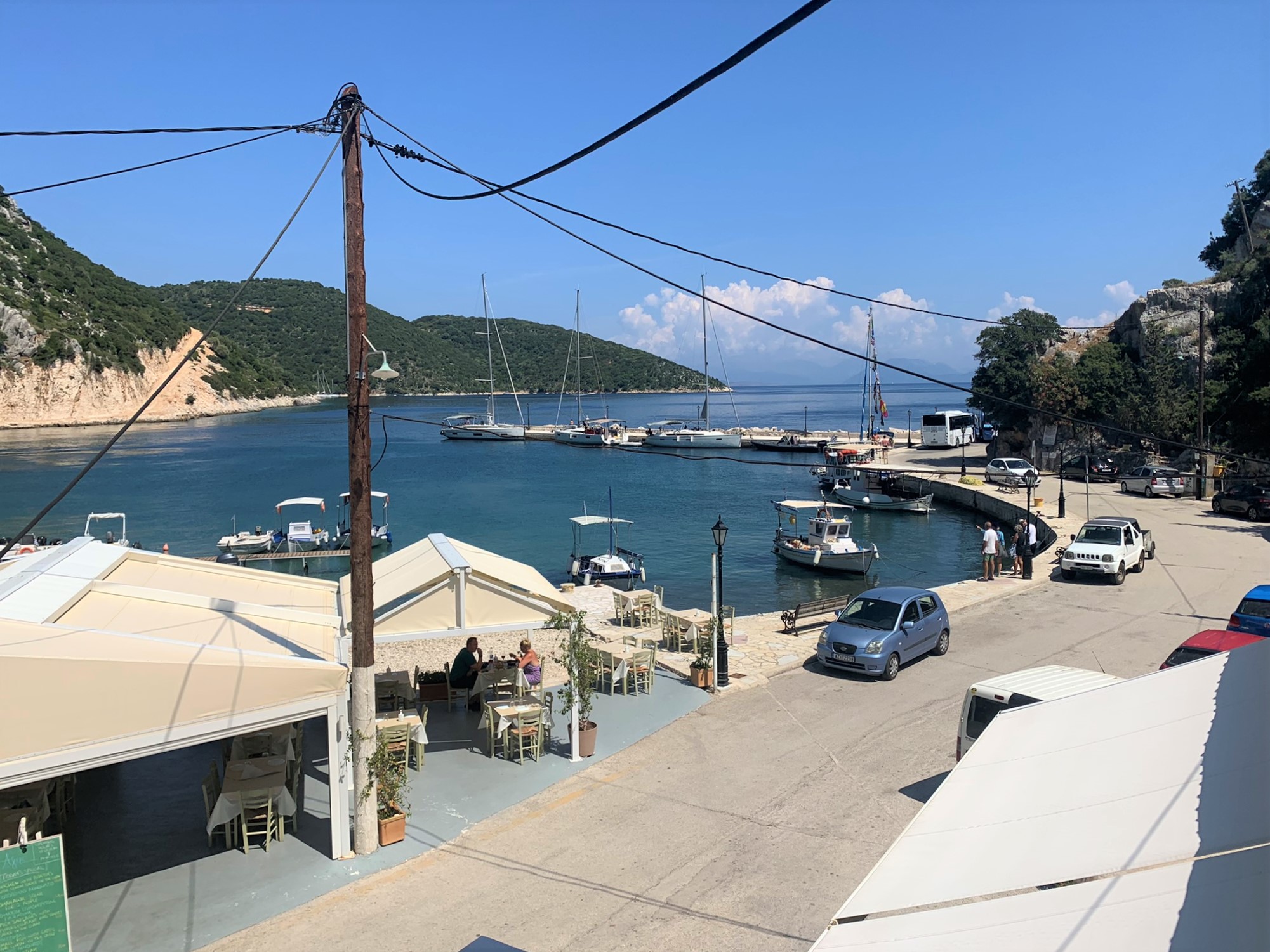 Balcony views from house for sale in Ithaca Greece, Frikes