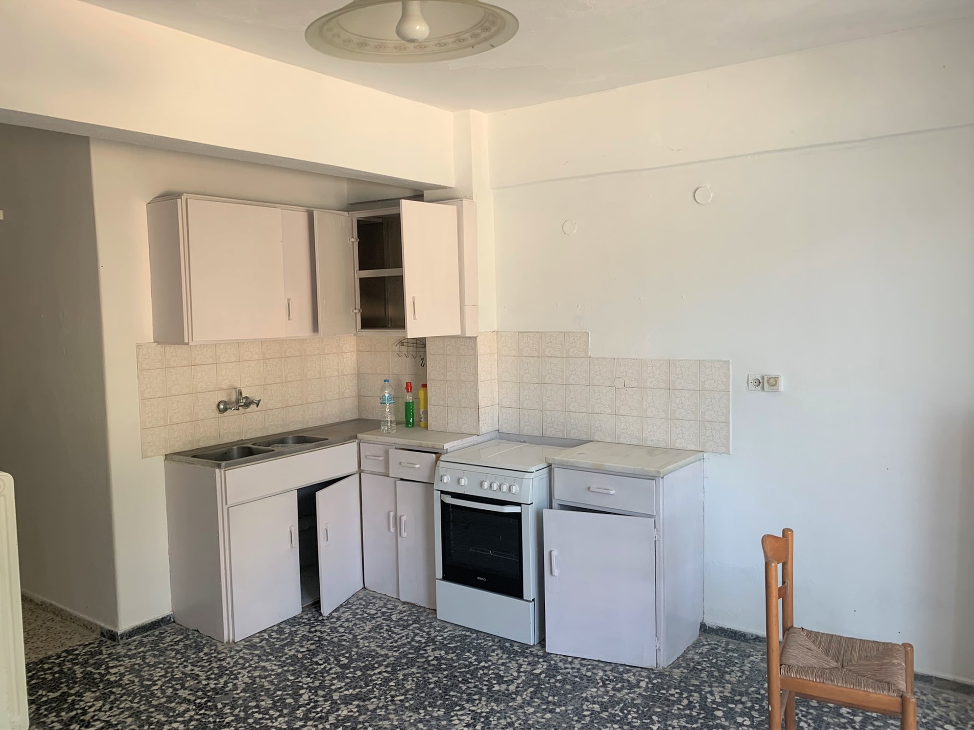 Kitchen area of house for sale in Ithaca Greece, Frikes