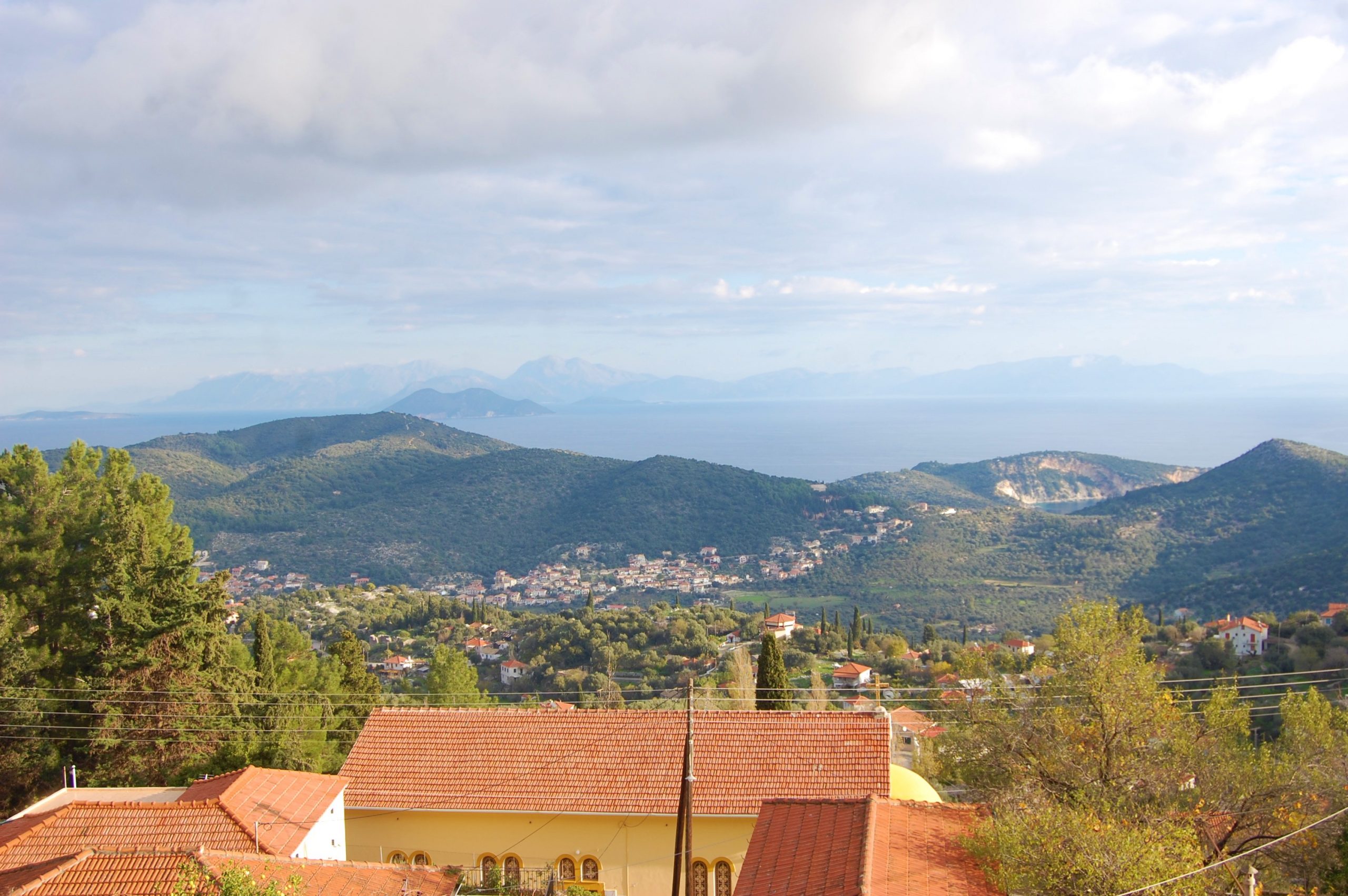 Views from house for sale Ithaca Greece, Perachori