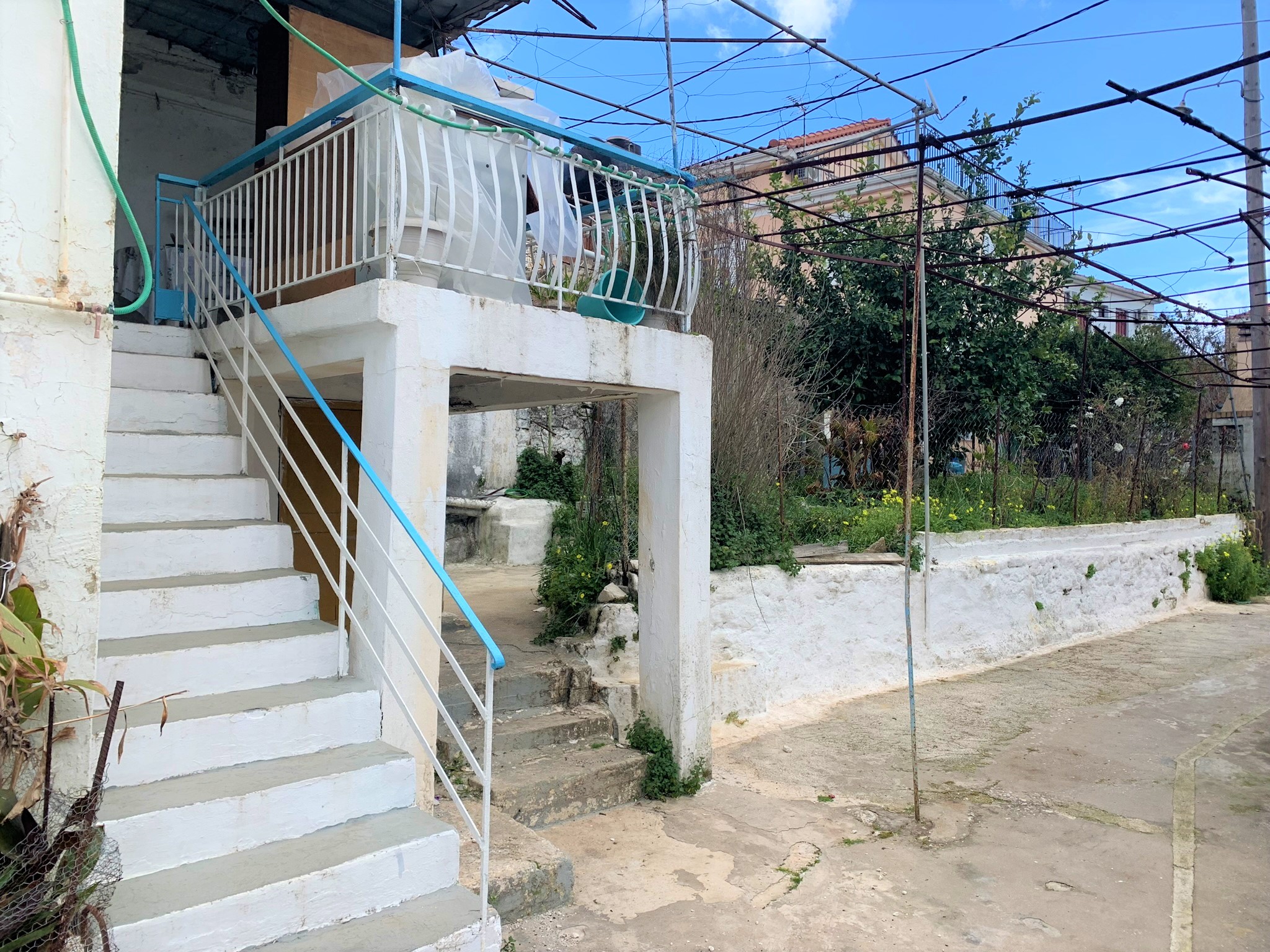 Exterior of house for sale on Ithaca Greece, Vathi