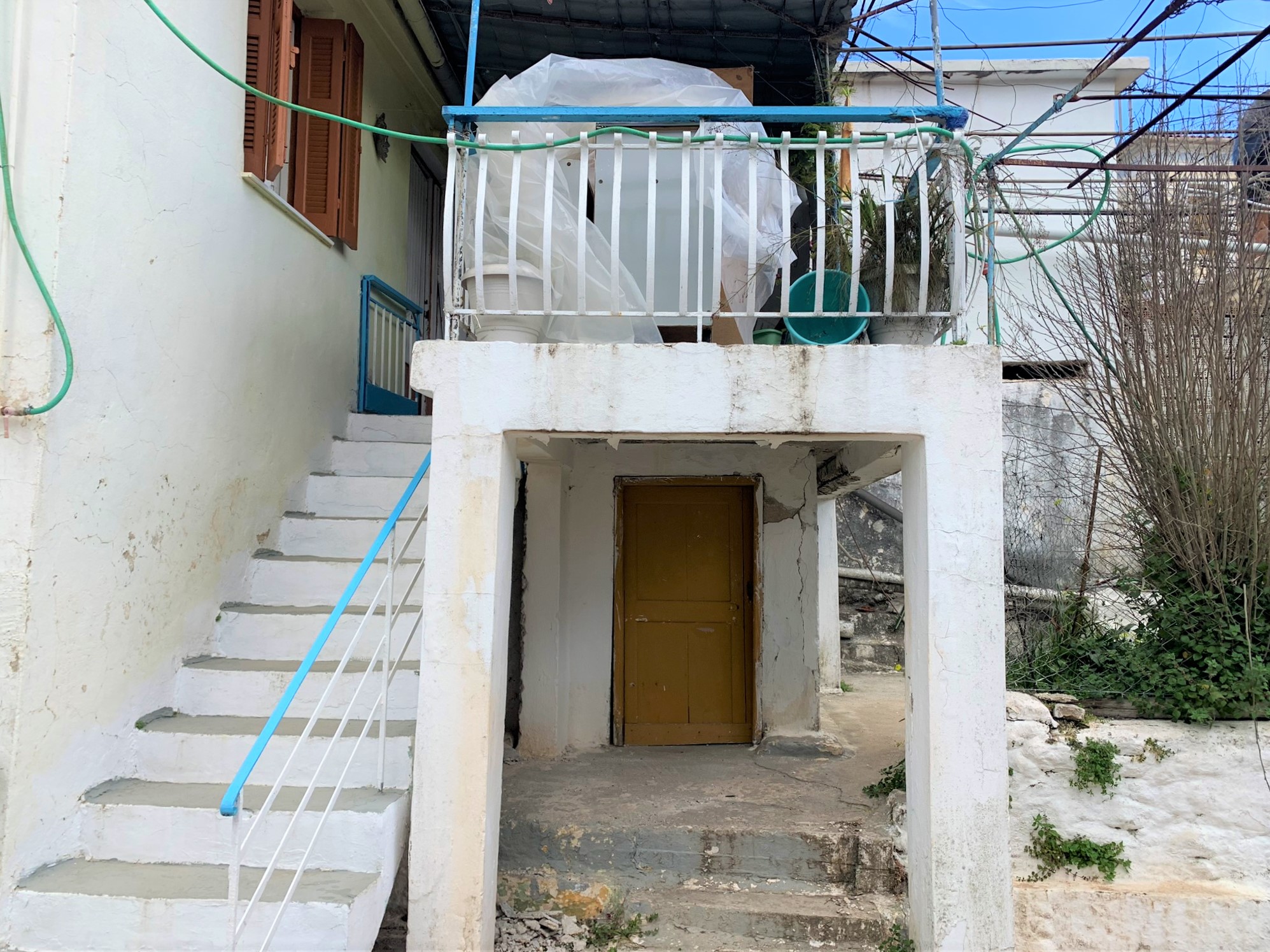 Exterior of house for sale on Ithaca Greece, Vathi