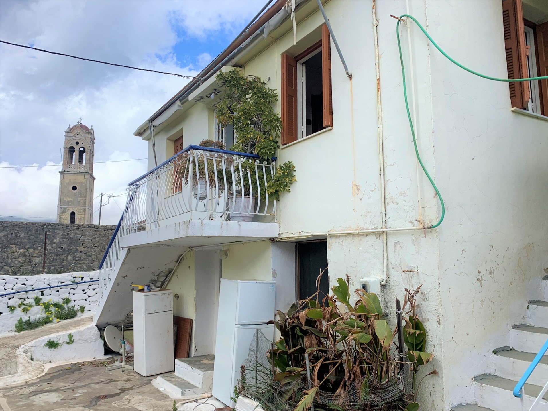 Exterior of house for sale on Ithaca Greece, Vathi