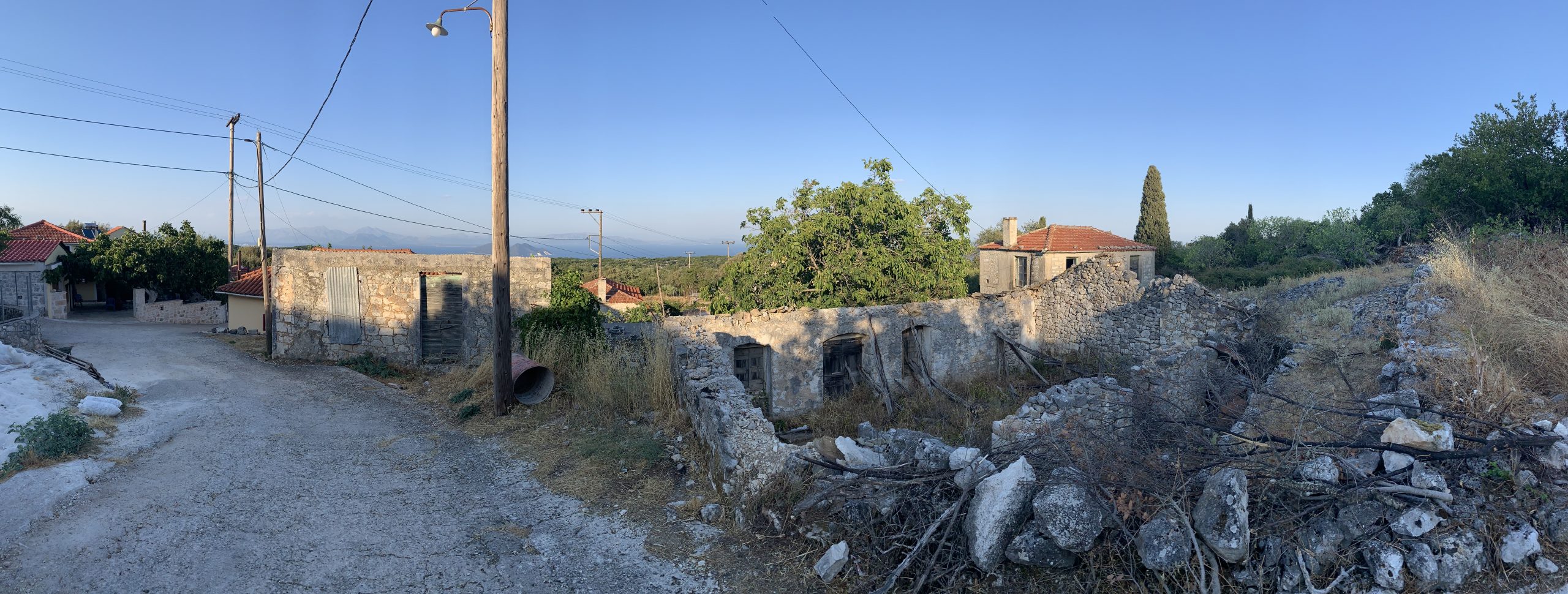 Exterior of house for sale Ithaca Greece, Anoghi