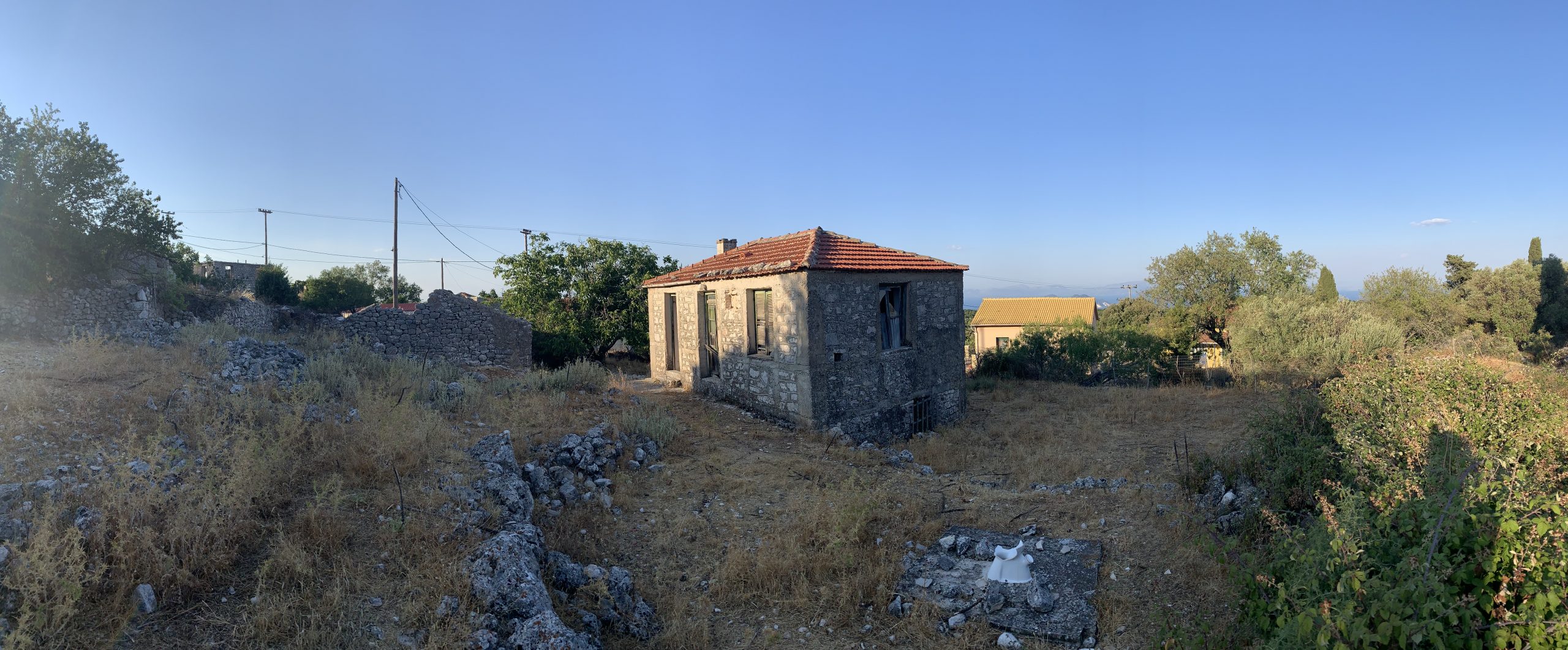 Exterior of house for sale Ithaca Greece, Anoghi