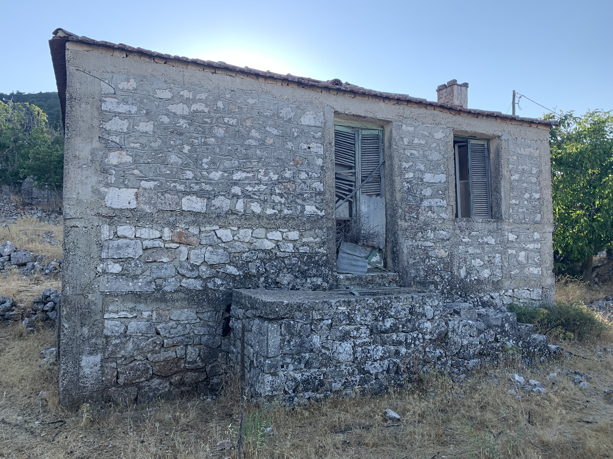 Exterior of house for sale Ithaca Greece, Anoghi