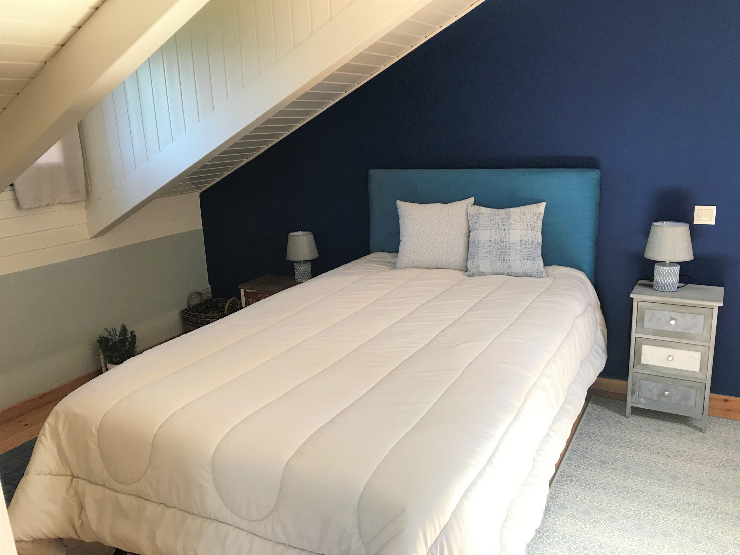 Bedroom of house for rent on Ithaca Greece, Anoghi