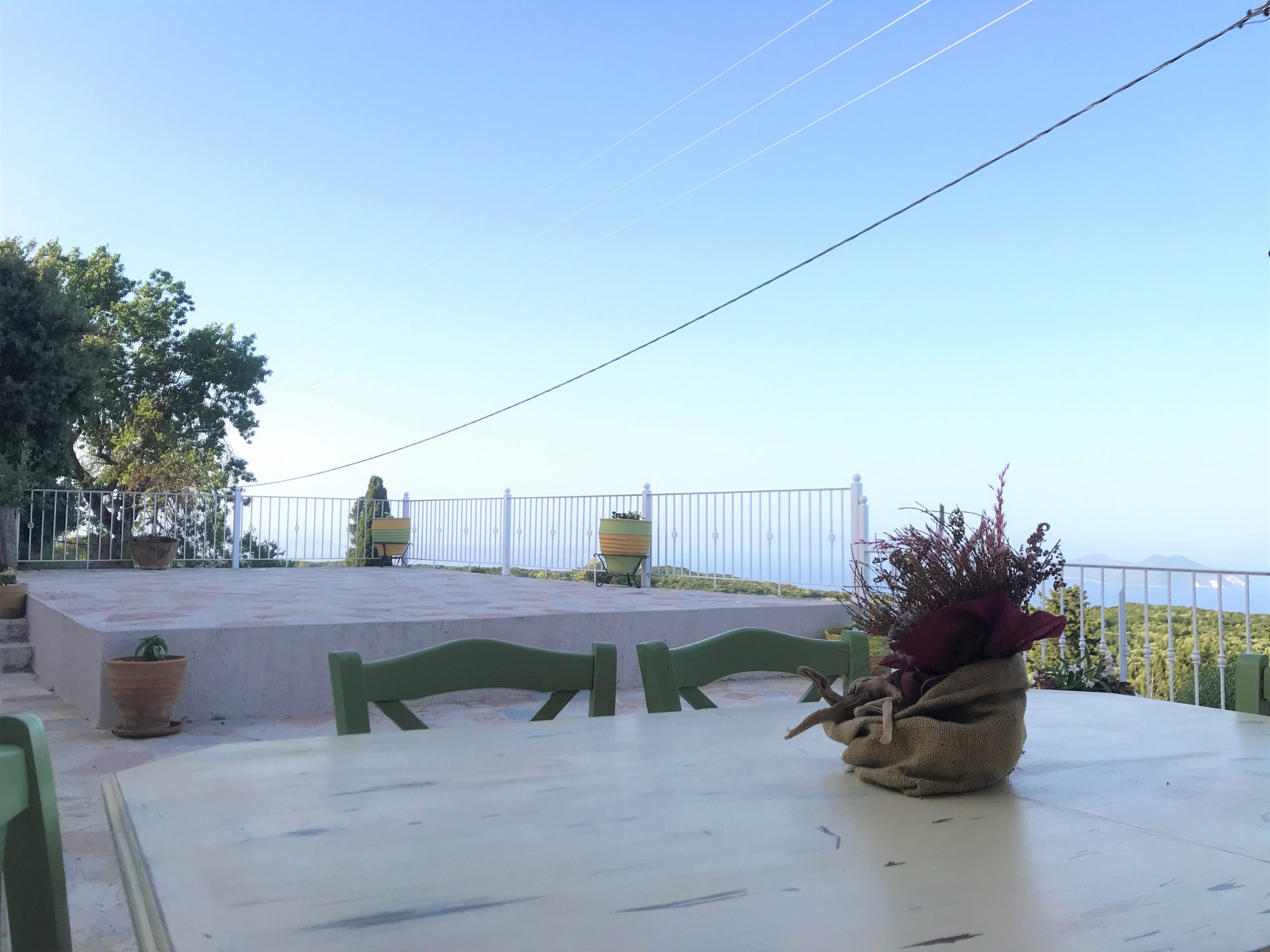Terrace of house for rent on Ithaca Greece, Anoghi