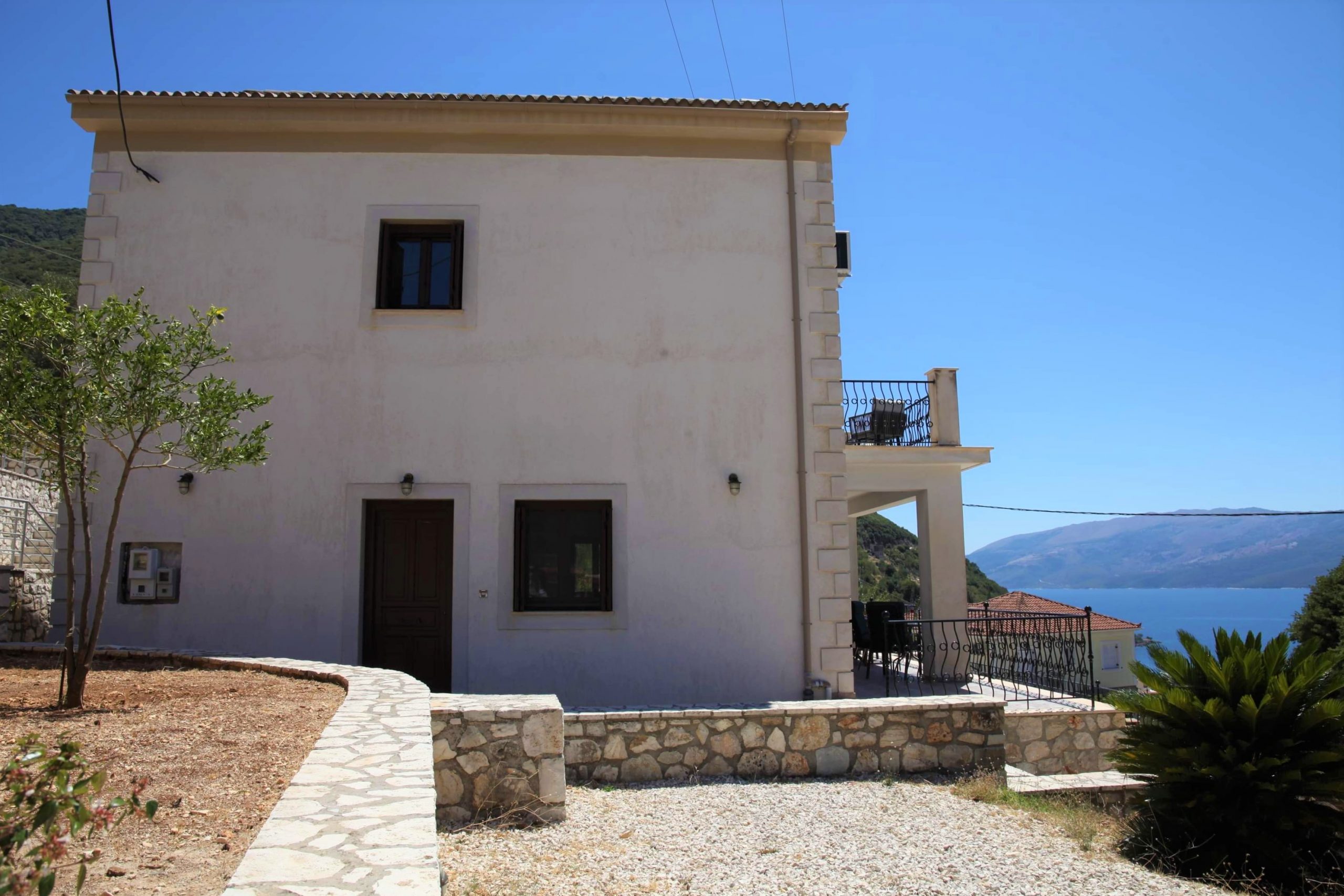 Exterior of house for rent on Ithaca Greece, Stavros