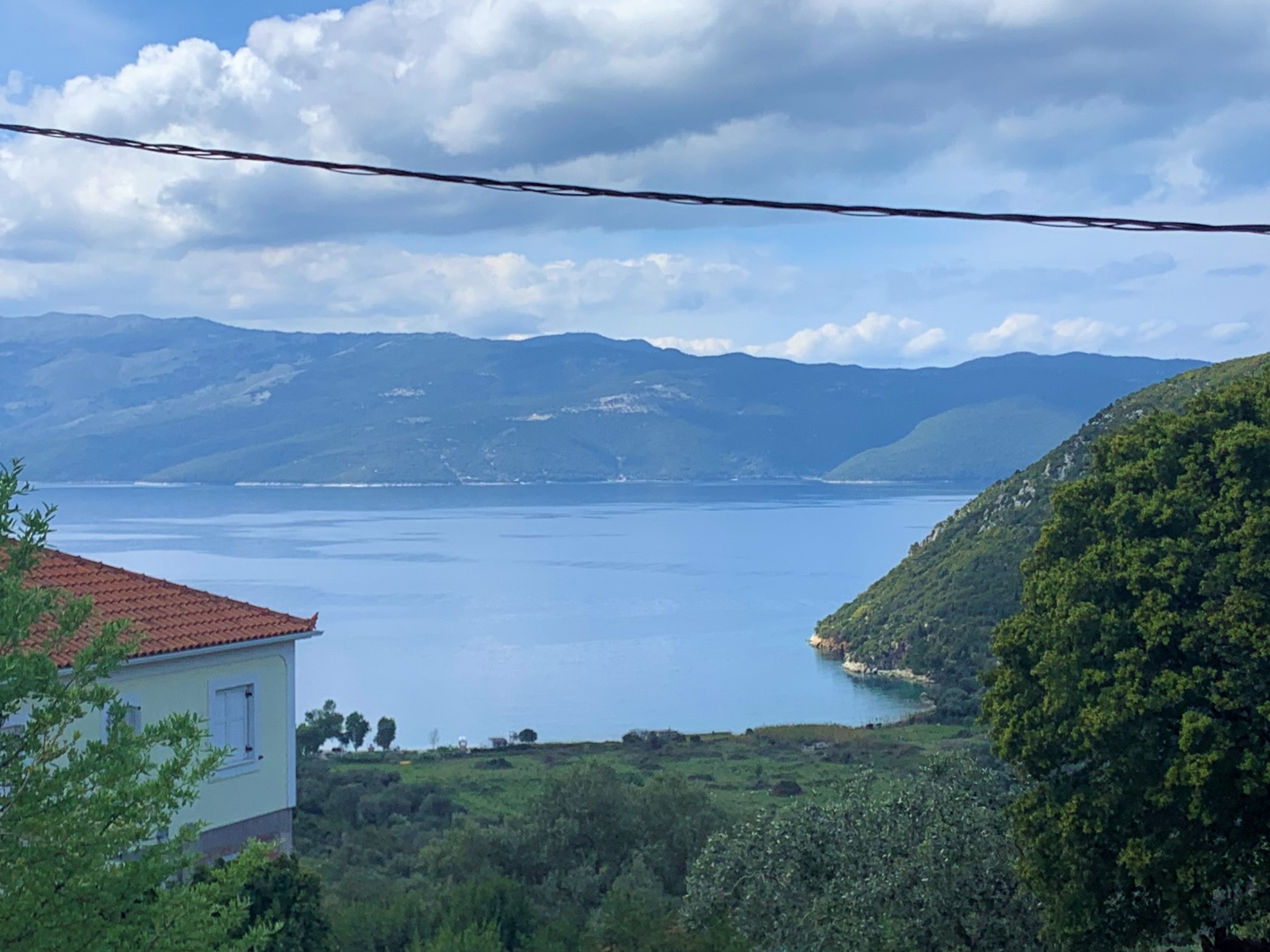 Balcony views of house for rent on Ithaca Greece, Stavros