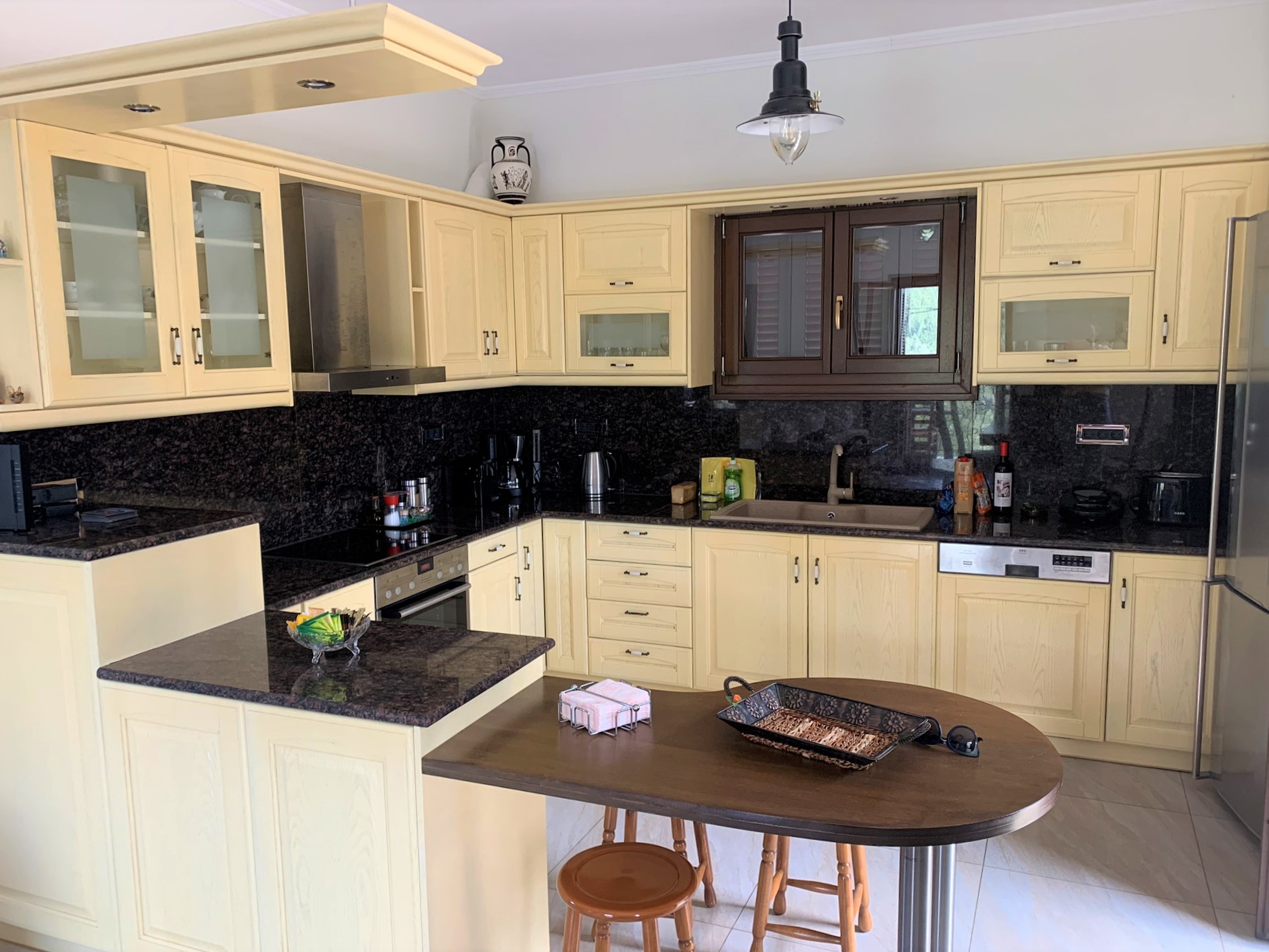 Kitchen of house for rent on Ithaca Greece, Stavros