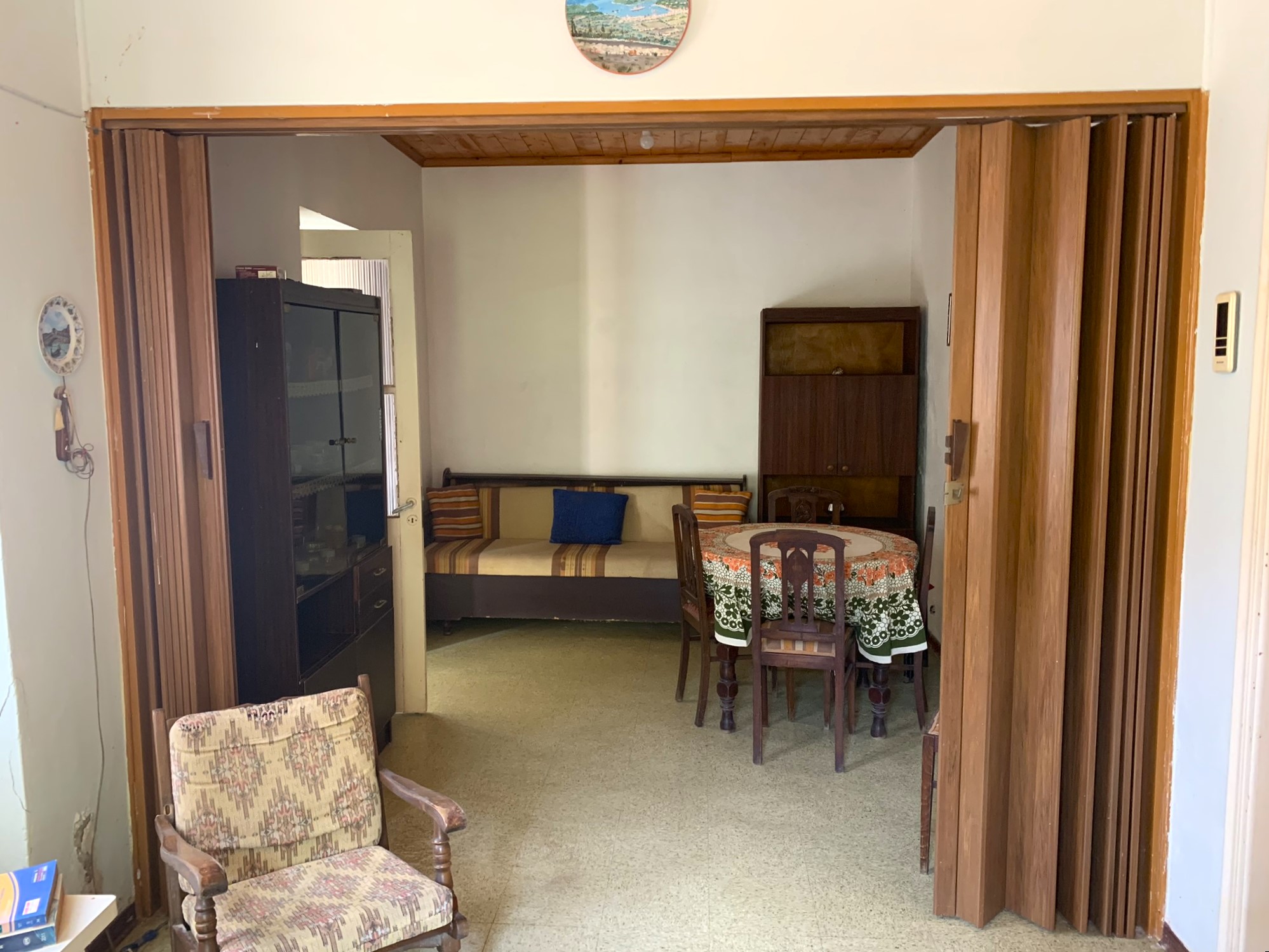 Living room of house for sale on Ithaca Greece, Frikes