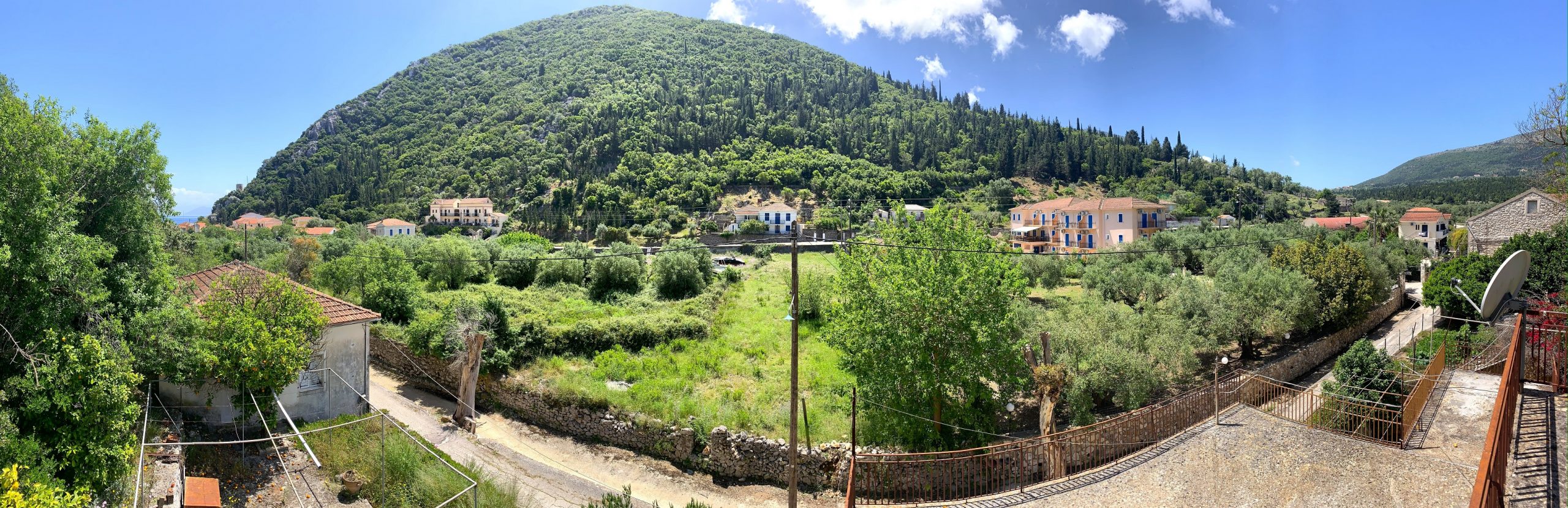 Outdoor spaces of house for sale on Ithaca Greece, Frikes