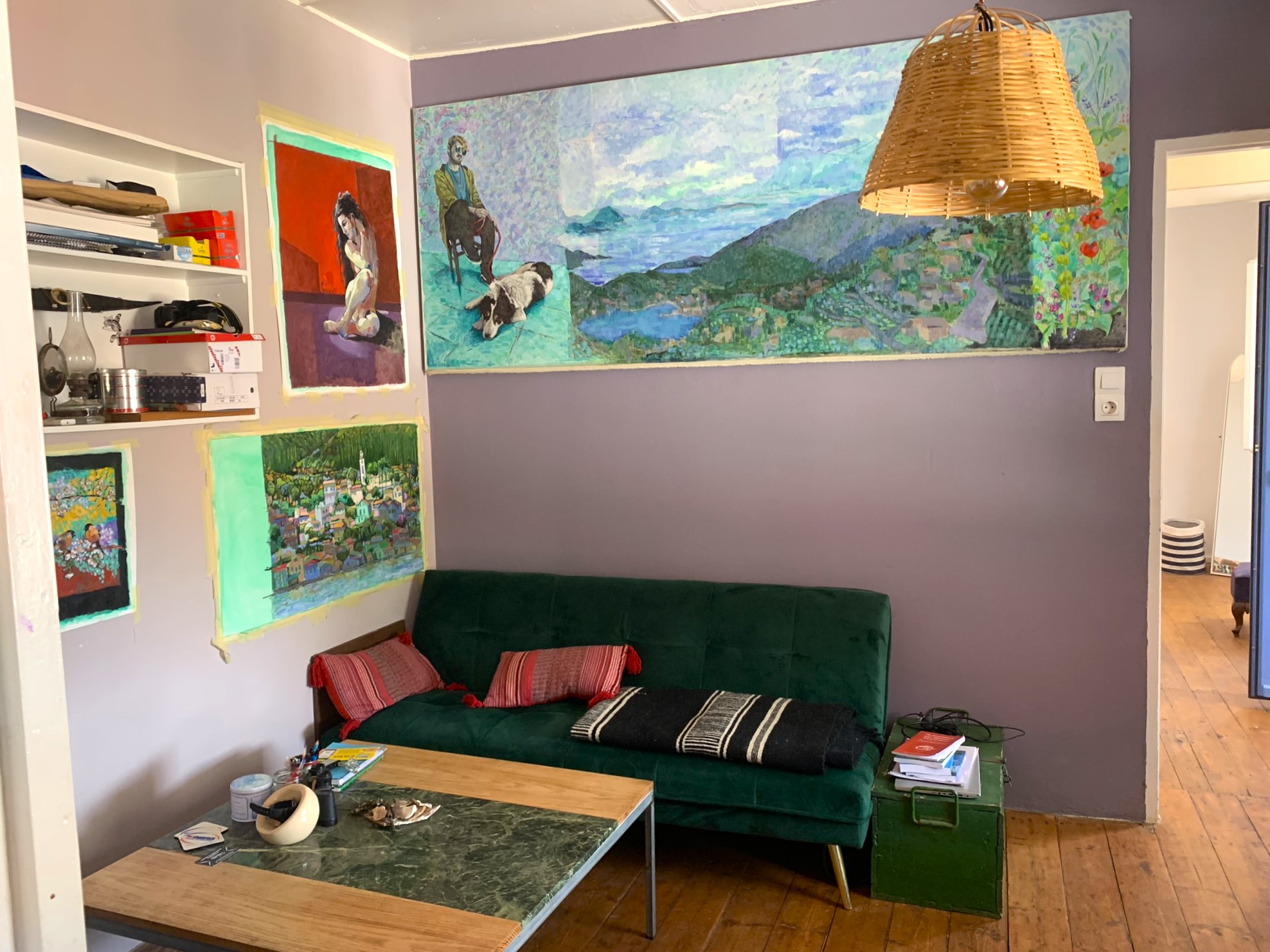 Living room of house for sale on Ithaca Greece, Vathi
