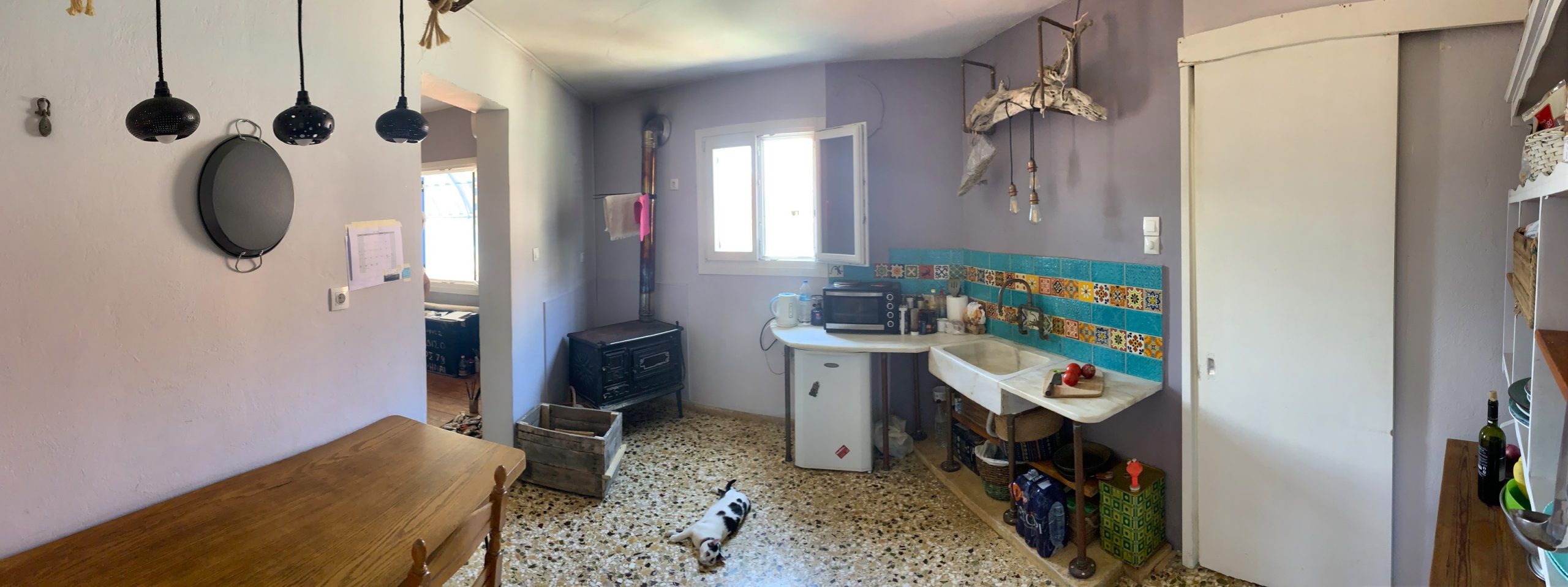 Kitchen of house for sale on Ithaca Greece, Vathi