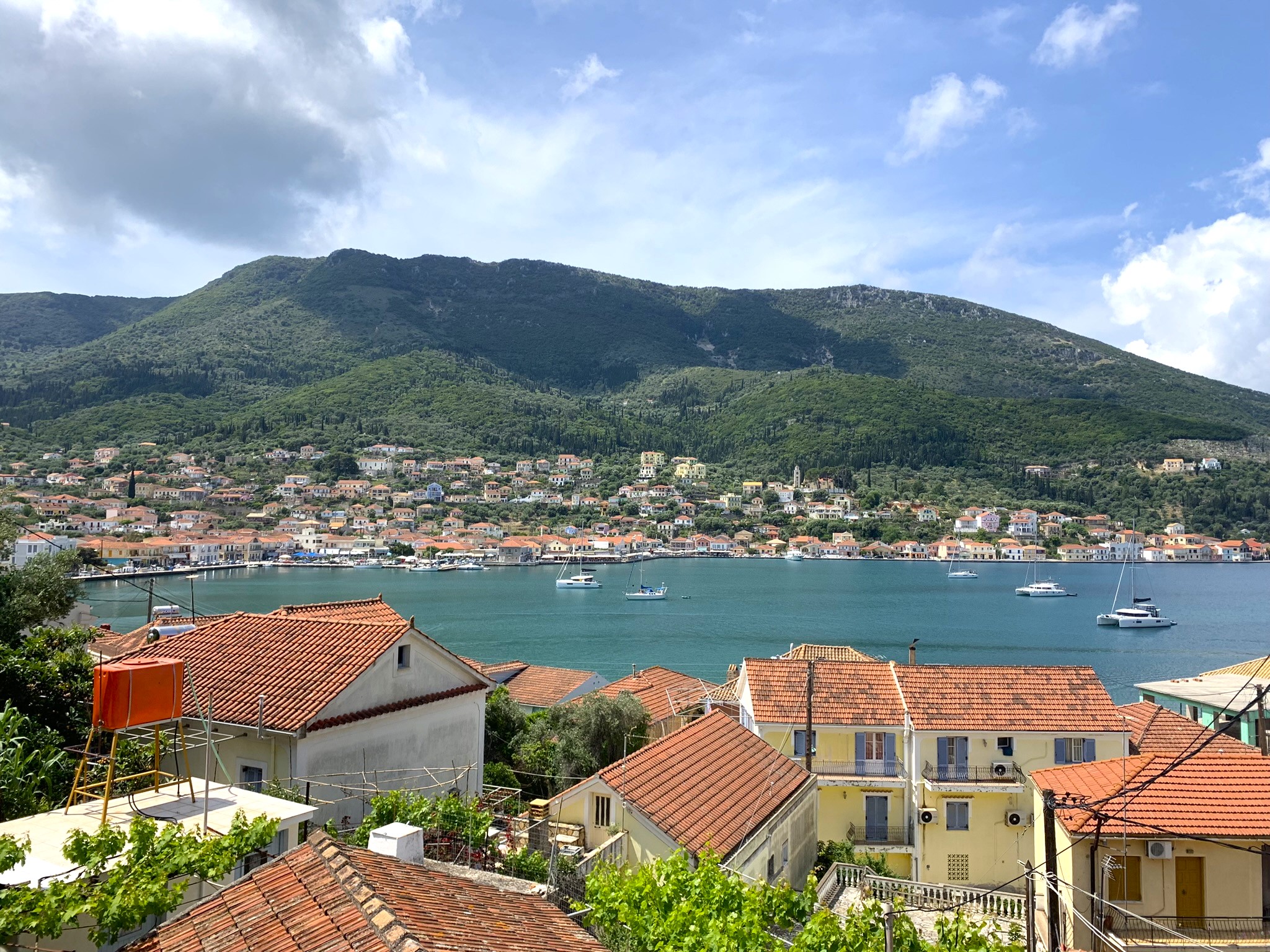 Views from house for sale on Ithaca Greece, Vathi
