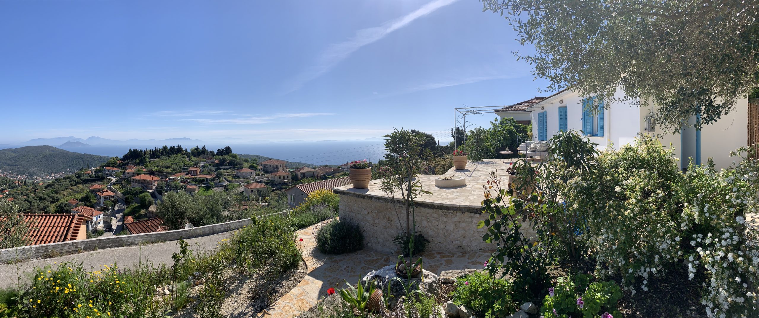 Outside areas of house for sale on Ithaca Greece, Perachori
