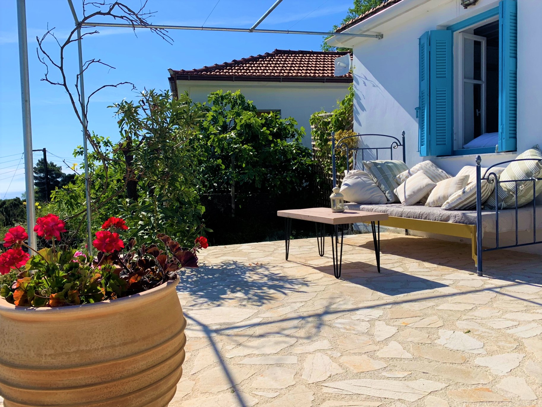 Outside areas of house for sale on Ithaca Greece, Perachori